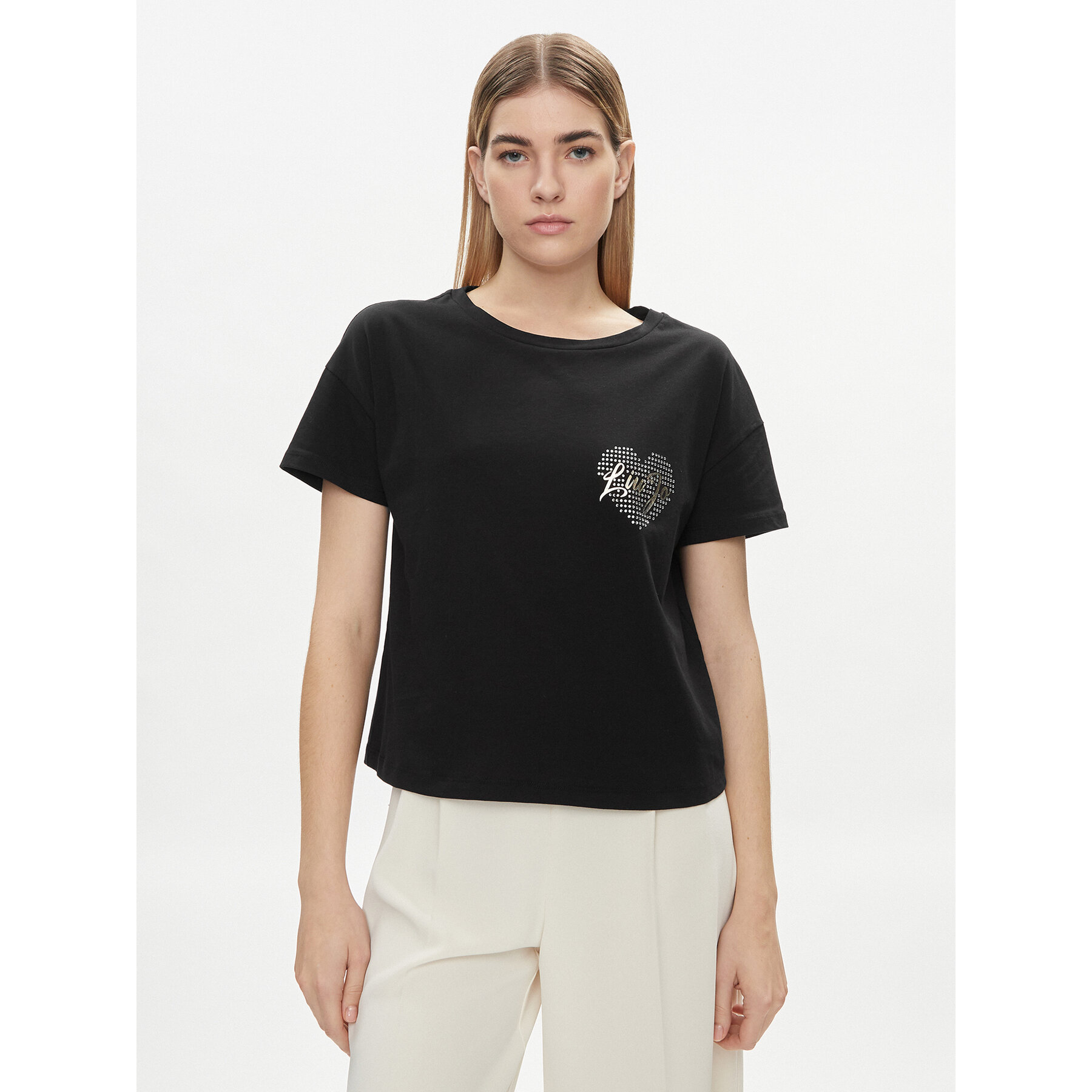 Liu Jo T-shirt VA4156 JS923 Nero Relaxed Fit