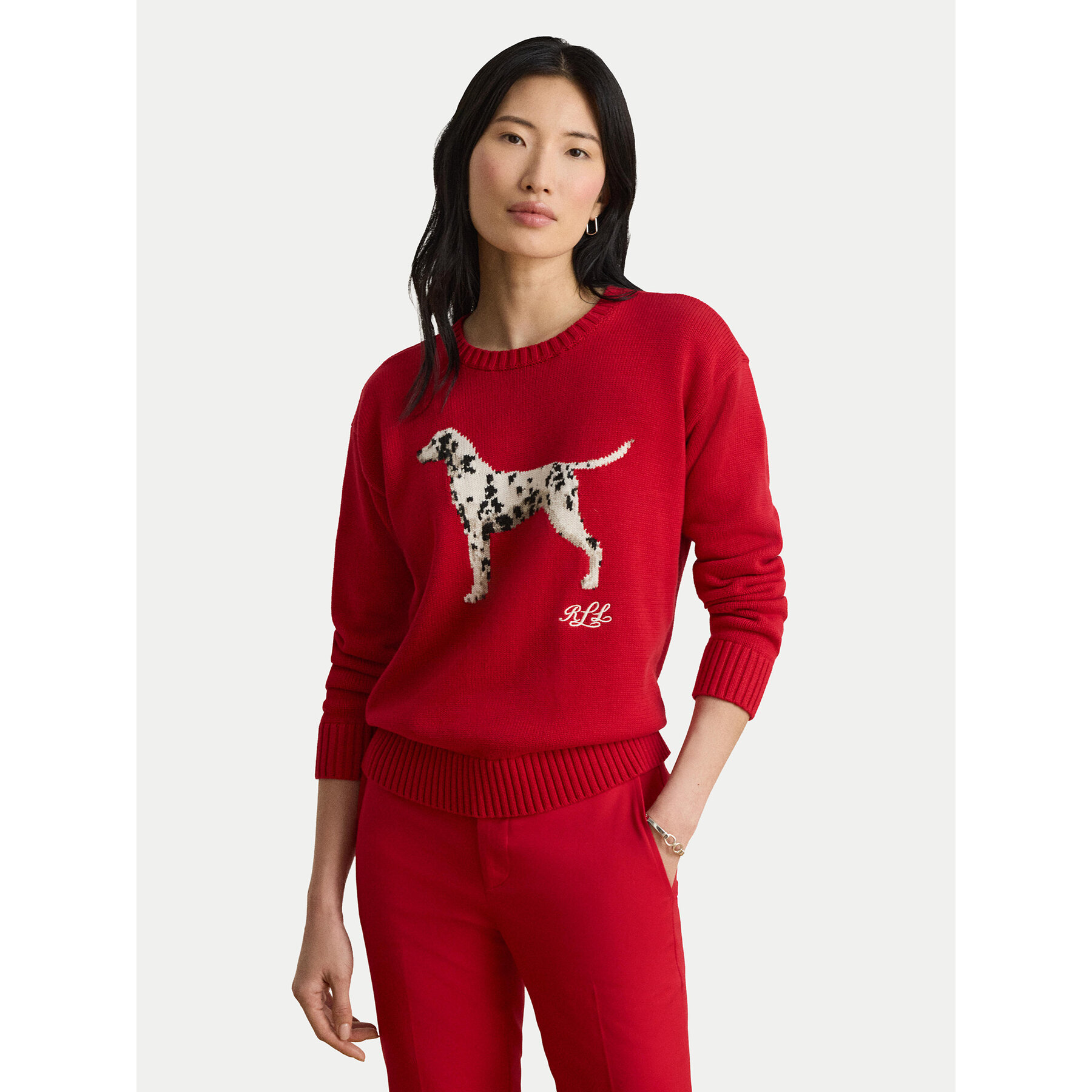 LAUREN RALPH LAUREN Pullover 200B27843001 Rot Relaxed Fit