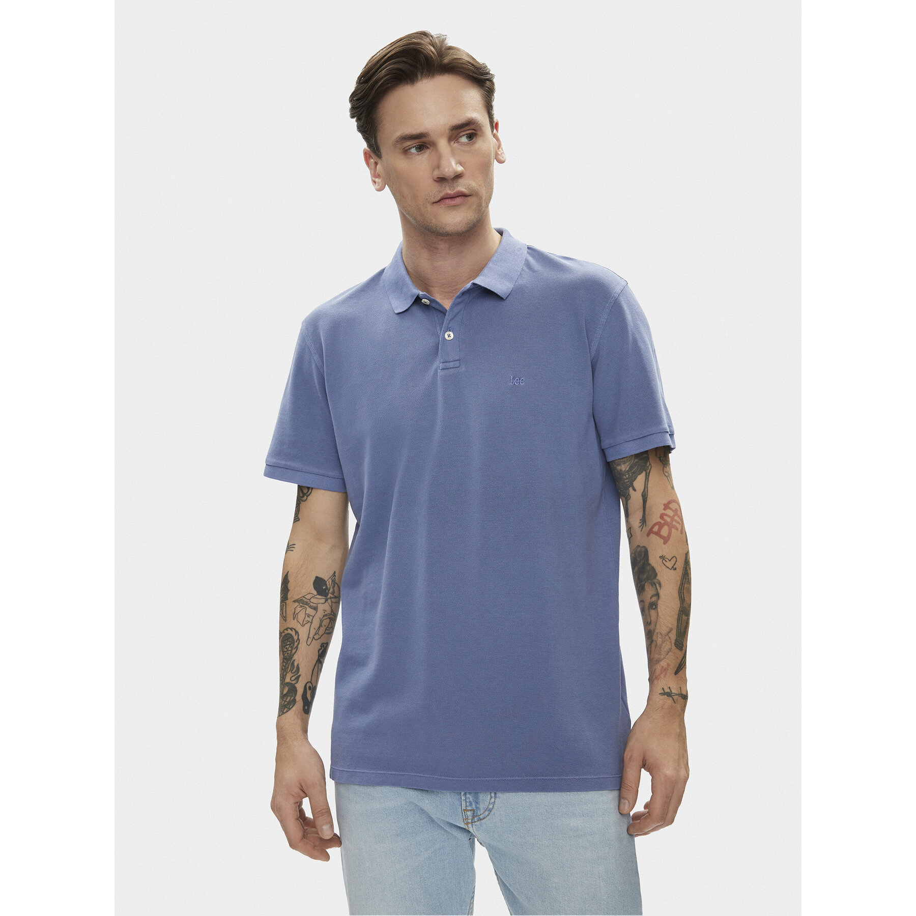 Lee Polo 112349954 Μπλε Regular Fit