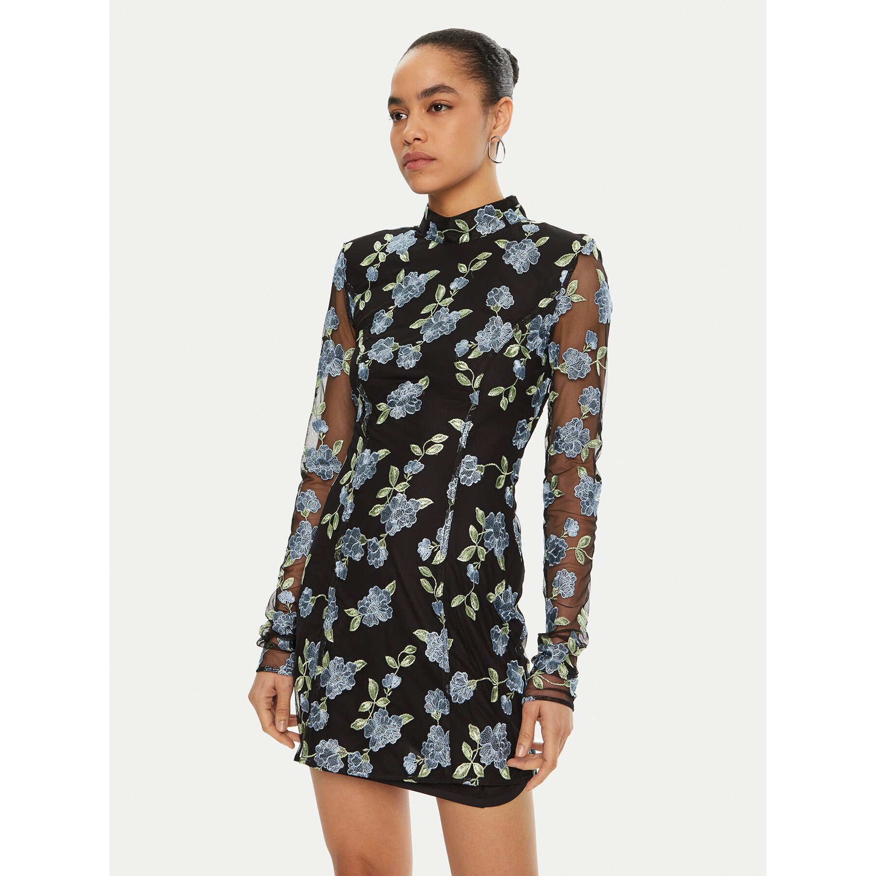 ROTATE Kleid für den Alltag 113897 Schwarz Regular Fit