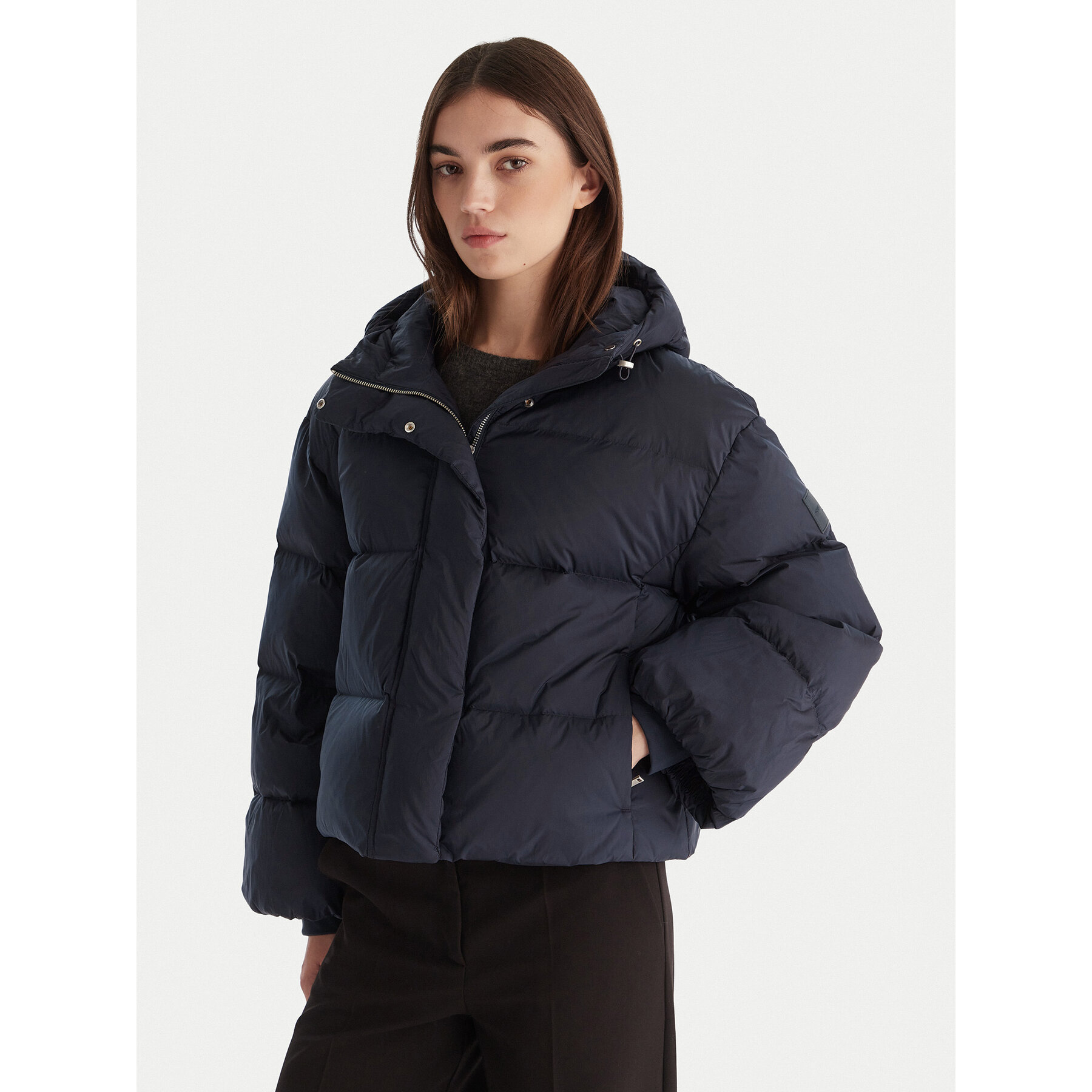 Calvin Klein Daunenjacke LV044D525G Dunkelblau Relaxed Fit
