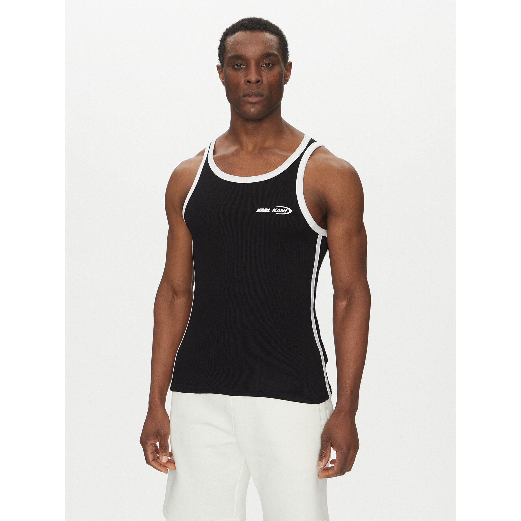 Karl Kani Tank top Ellipse 60310051 Μαύρο Slim Fit
