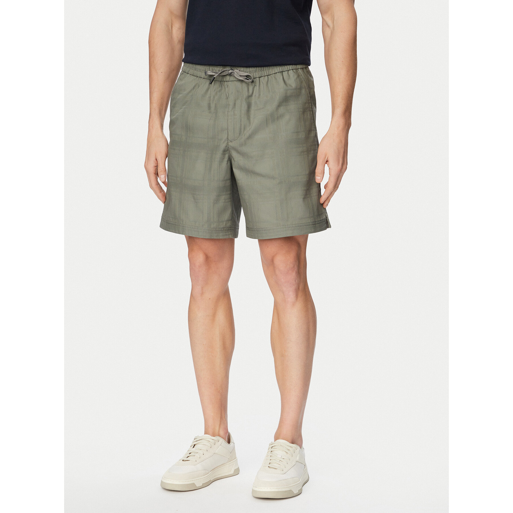 BOSS Stoffshorts Sandrew 50559371 Dunkelgrau Regular Fit