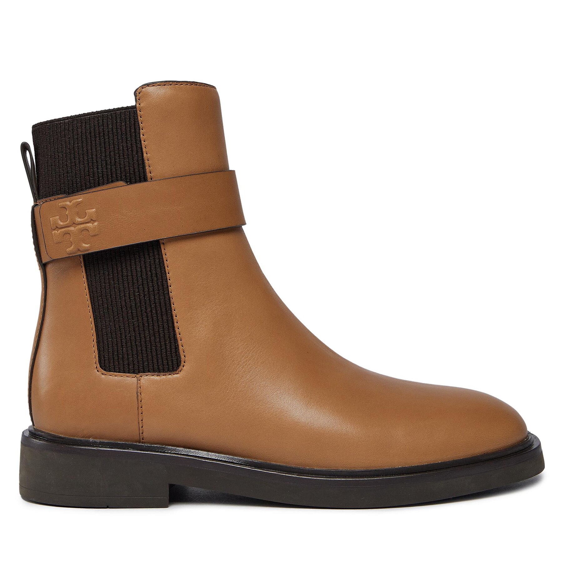 Damskie Sztyblety Tory Burch, Rozmiar 37.5 Beżowy Double T Chelsea Boot 152831