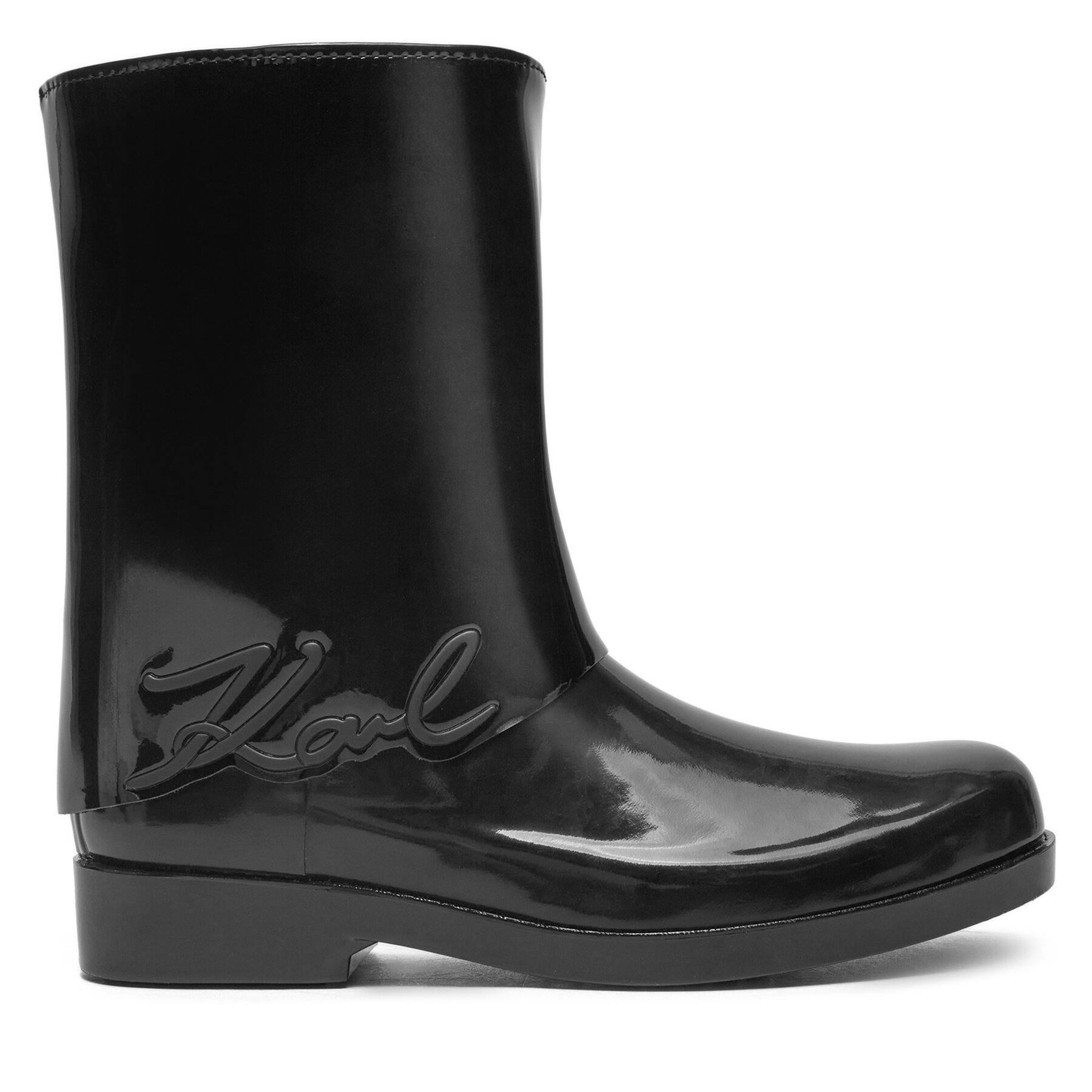 Гумени ботуши KARL LAGERFELD Kalosh KL47064S Черен