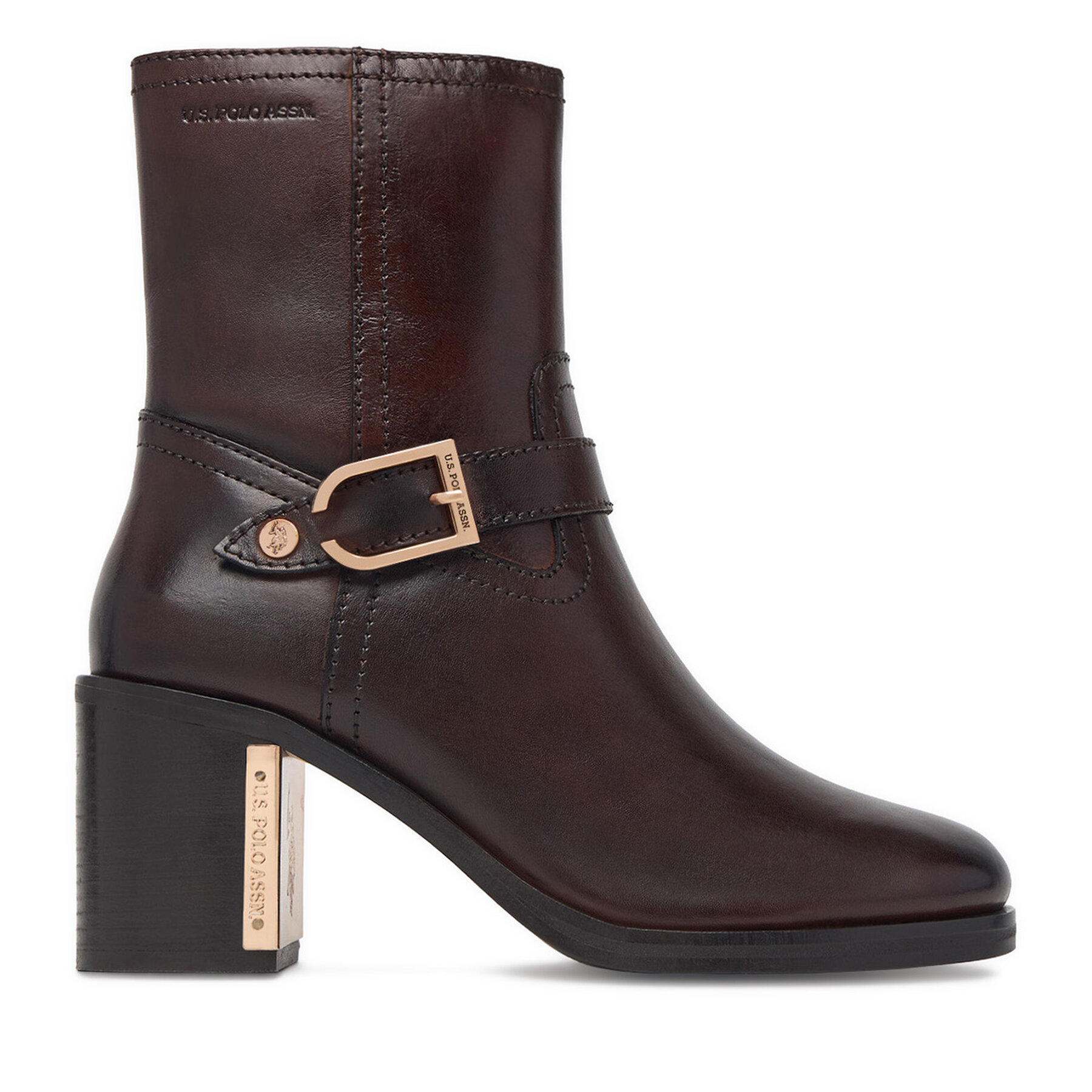 Боти U.S. Polo Assn. EO-EMPOR002W/GL1 Тъмнокафяв