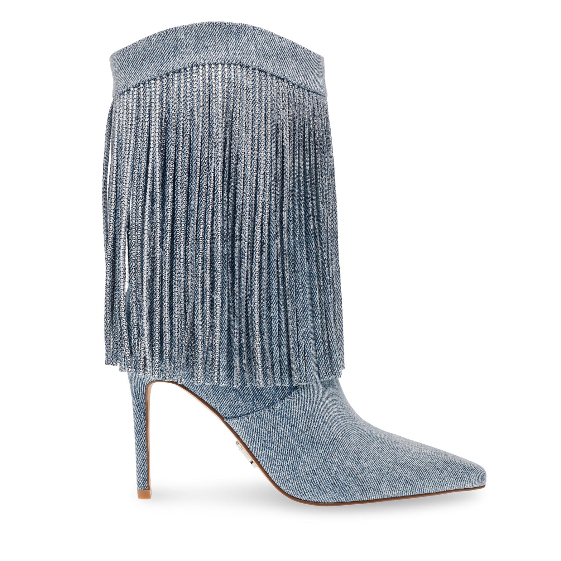 Damskie Kowbojki Steve Madden, Rozmiar 38 Niebieski Delray Bootie SM11002946-04004-48K