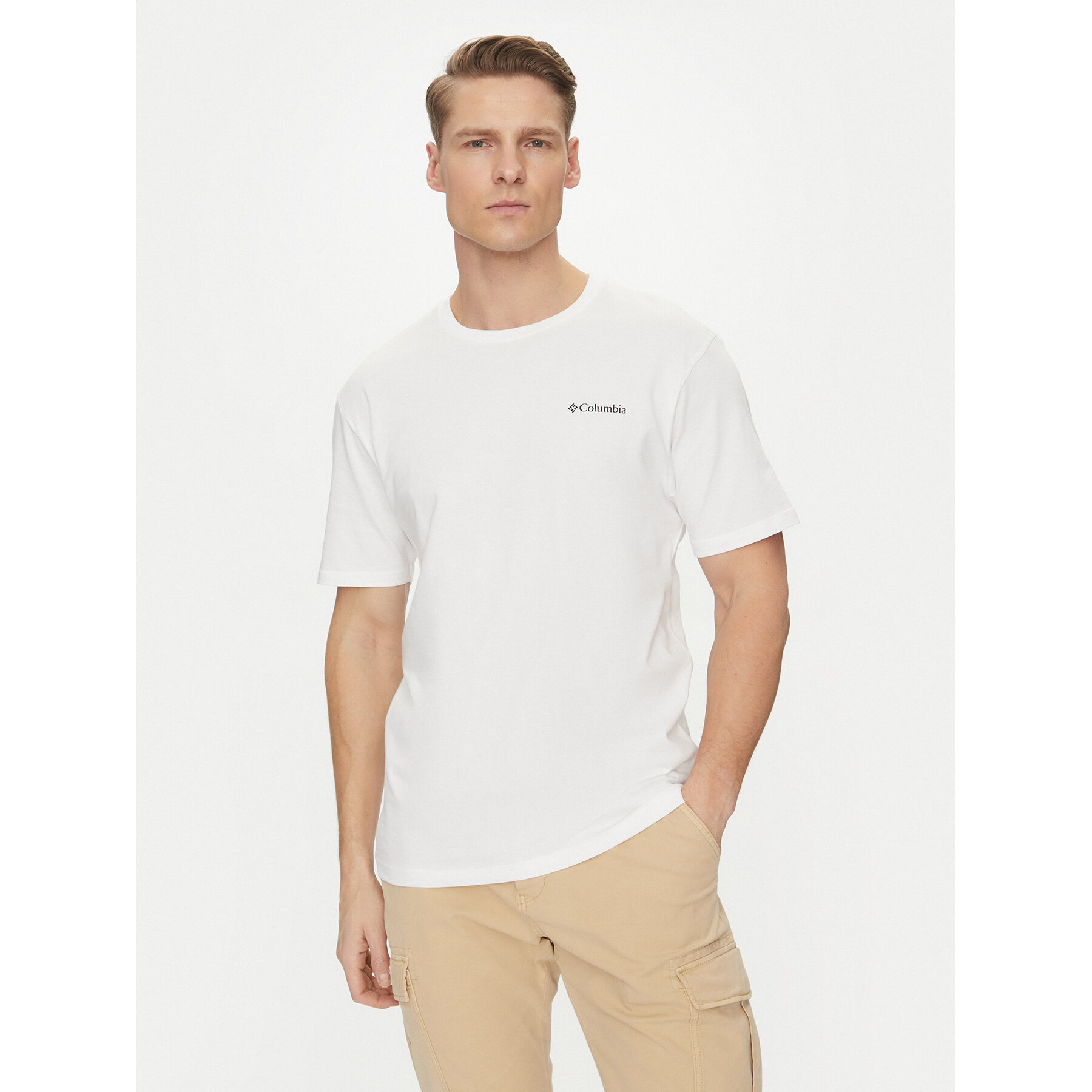 Columbia T-shirt Barton Springs™ 2058331 Bianco Regular Fit