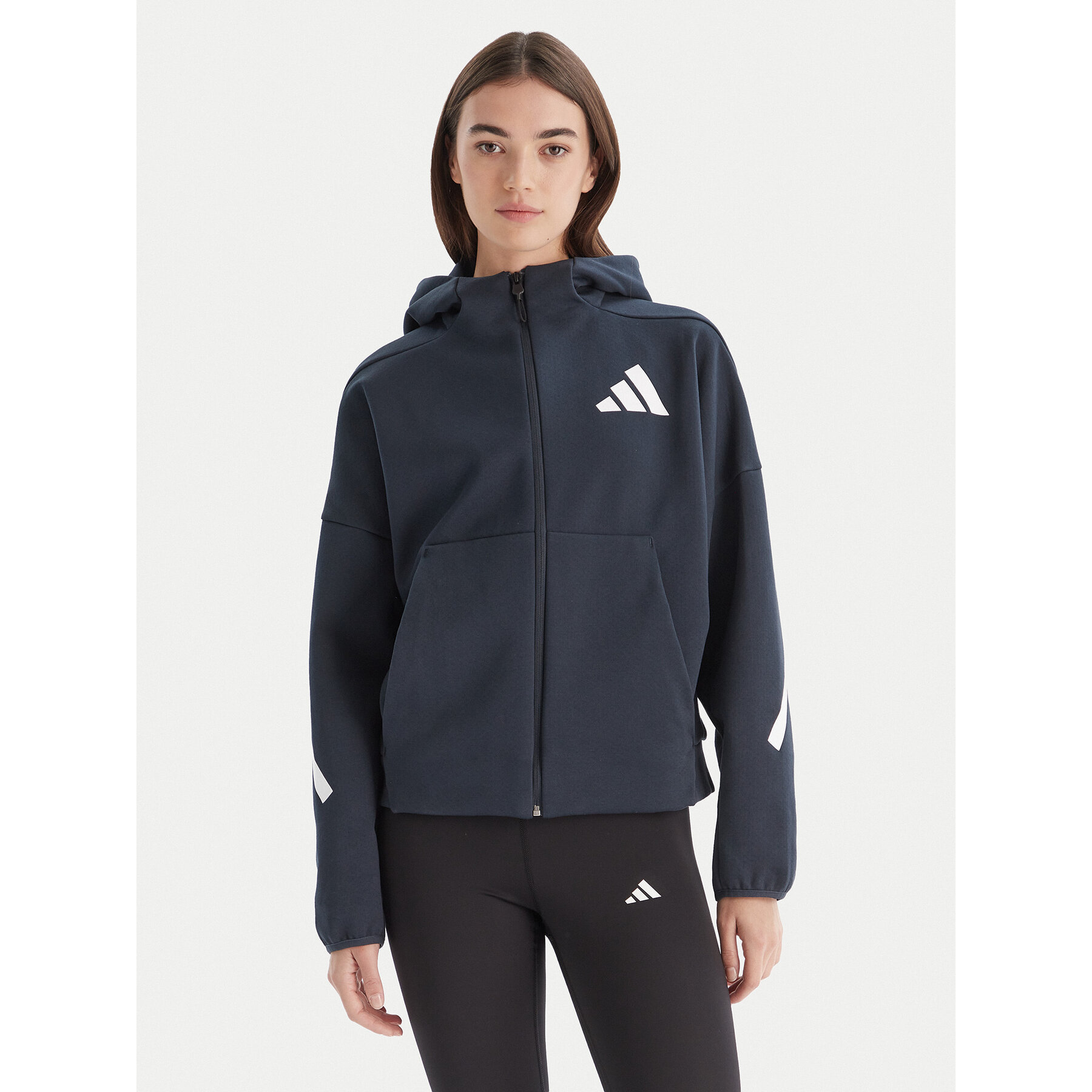adidas Sweatshirt Z.N.E. JW5320 Dunkelblau Loose Fit