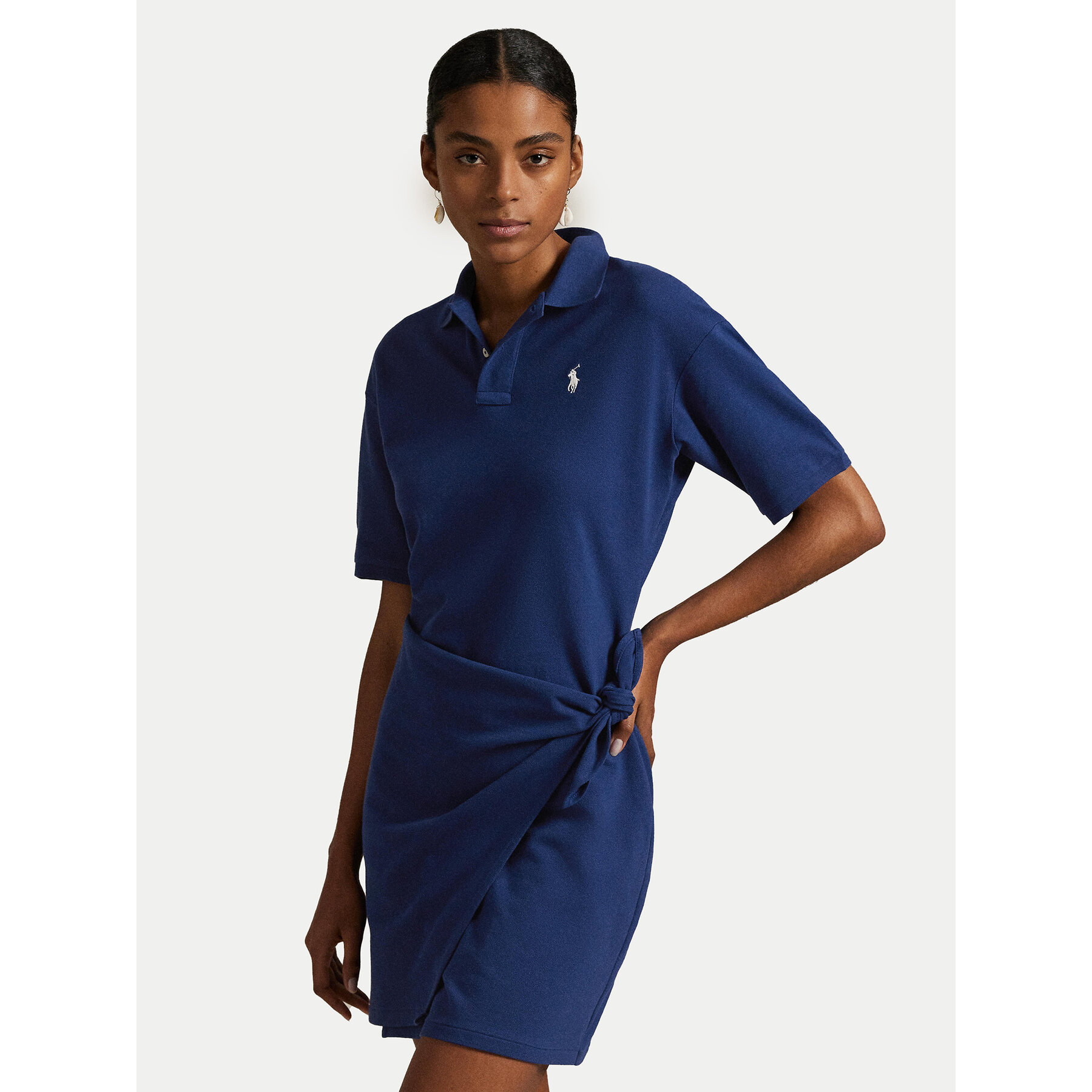 Polo Ralph Lauren Kleid für den Alltag 211A88516001 Dunkelblau Straight Fit