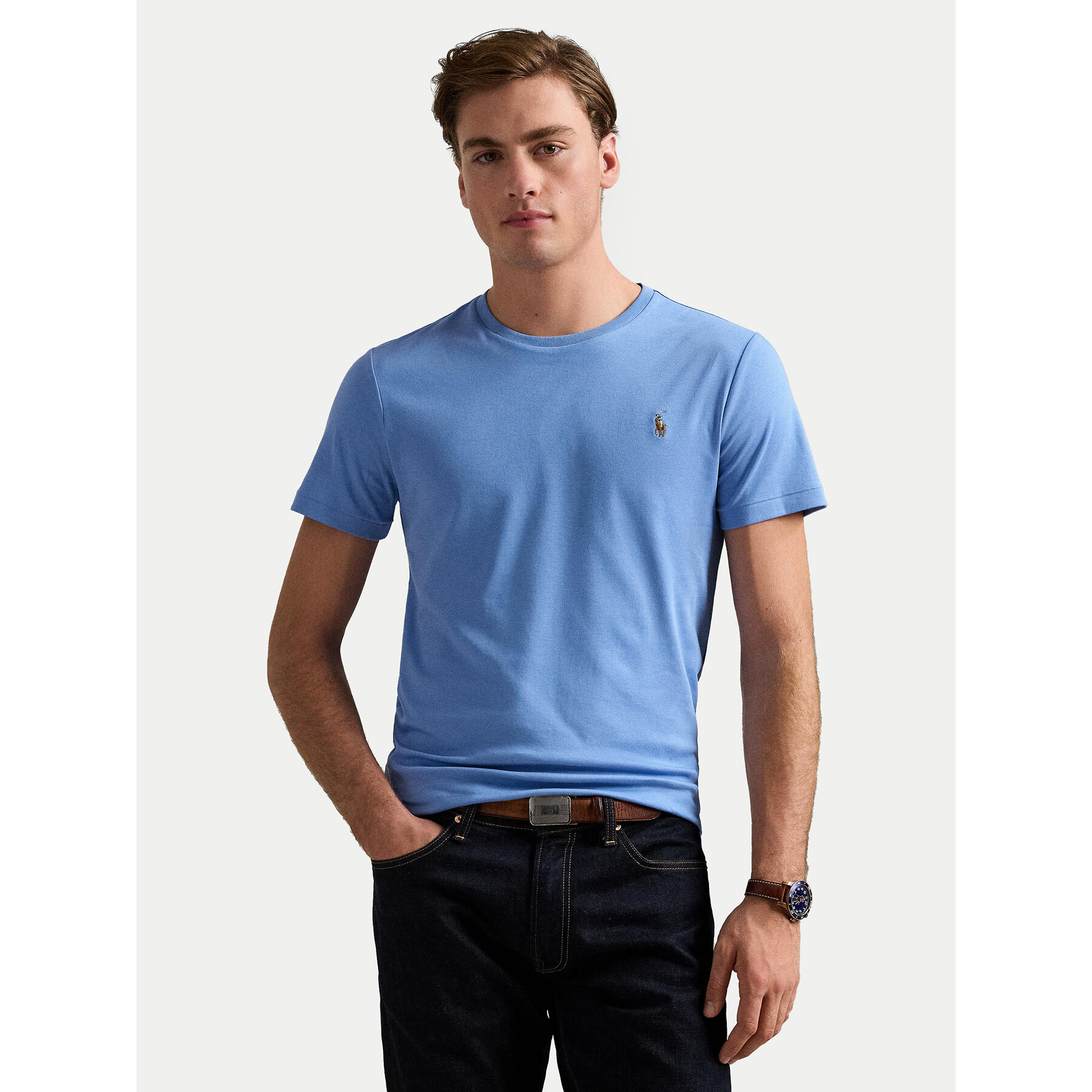 Polo Ralph Lauren Póló 710740727086 Kék Slim Fit