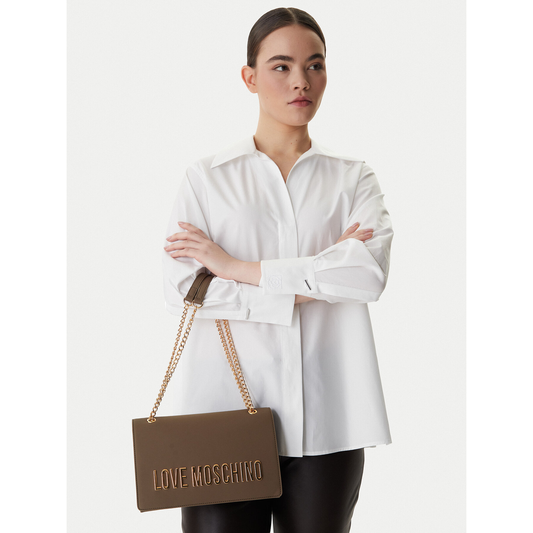 Geantă LOVE MOSCHINO JC4192PP1OKD0203 Maro