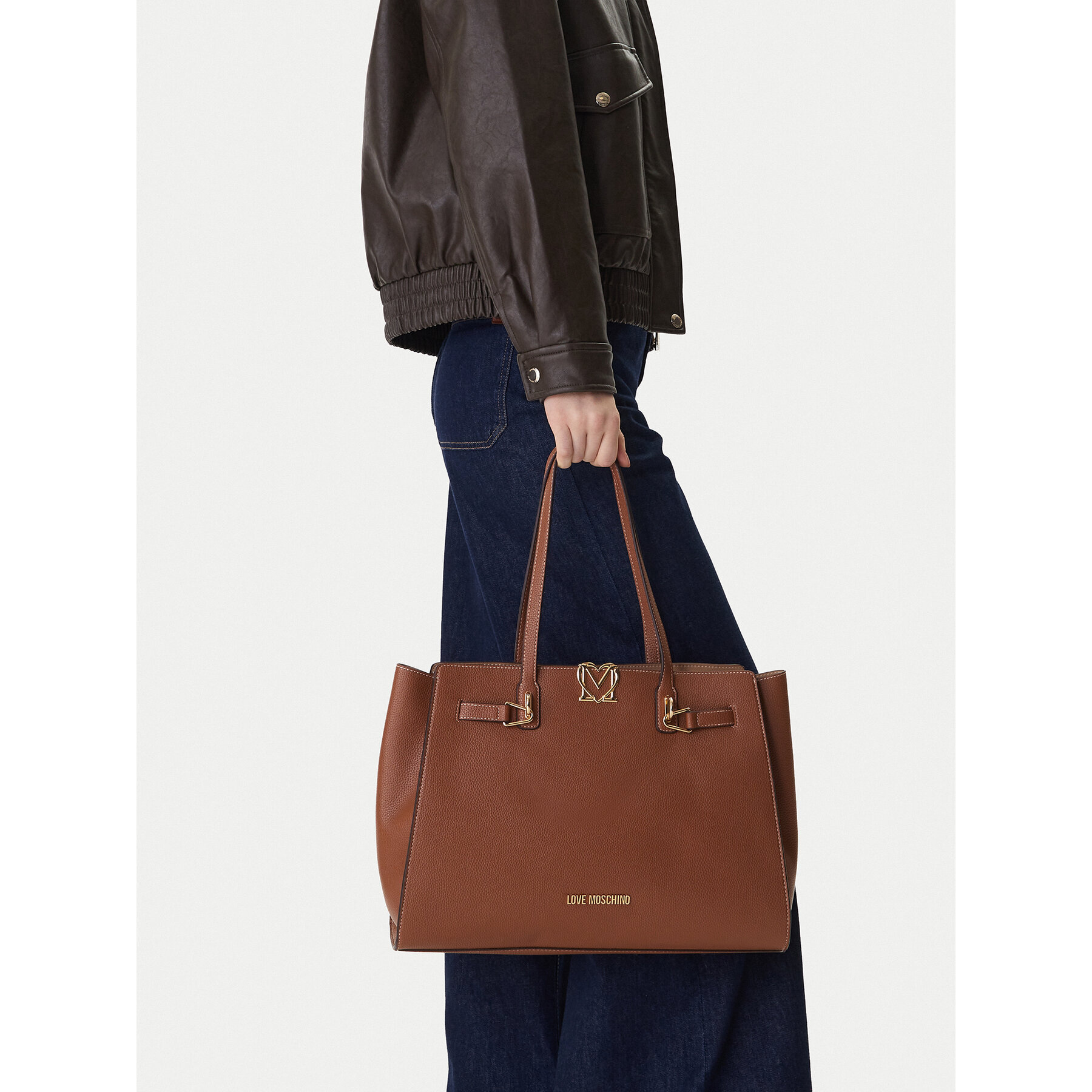Kabelka LOVE MOSCHINO JC4124PP1OLM0200 Hnedá