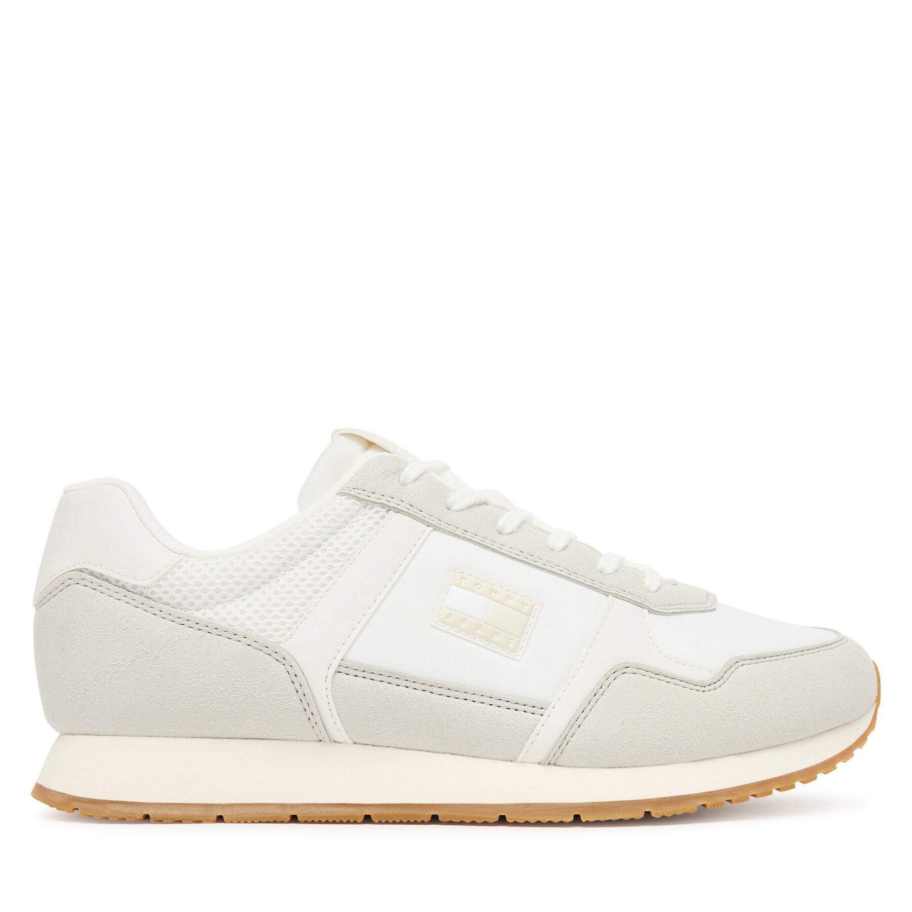 Sneakersy Tommy Jeans Tjm Runner Casual EM0EM01617 Écru