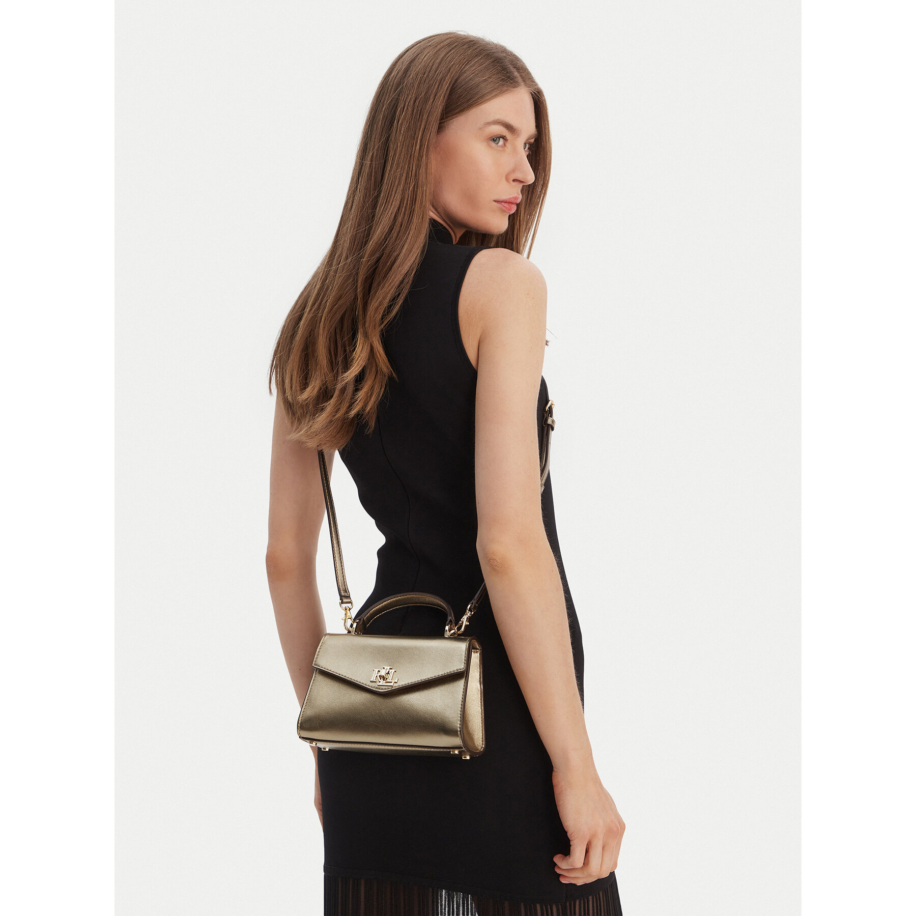 Дамска чанта LAUREN RALPH LAUREN 431P02413001 Златист