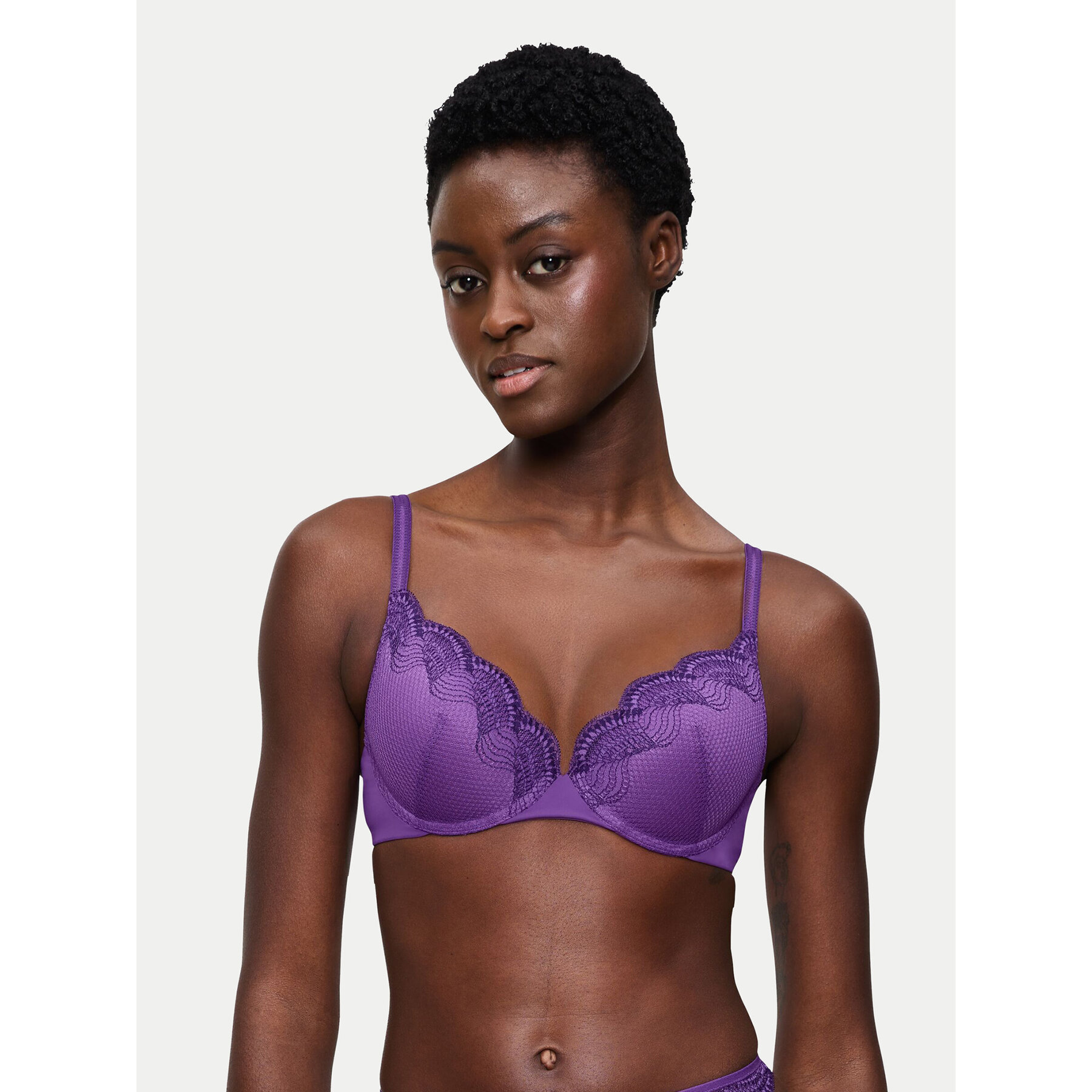 Triumph Σουτιέν Push-up Comfort Glam 10224965 Μαύρο
