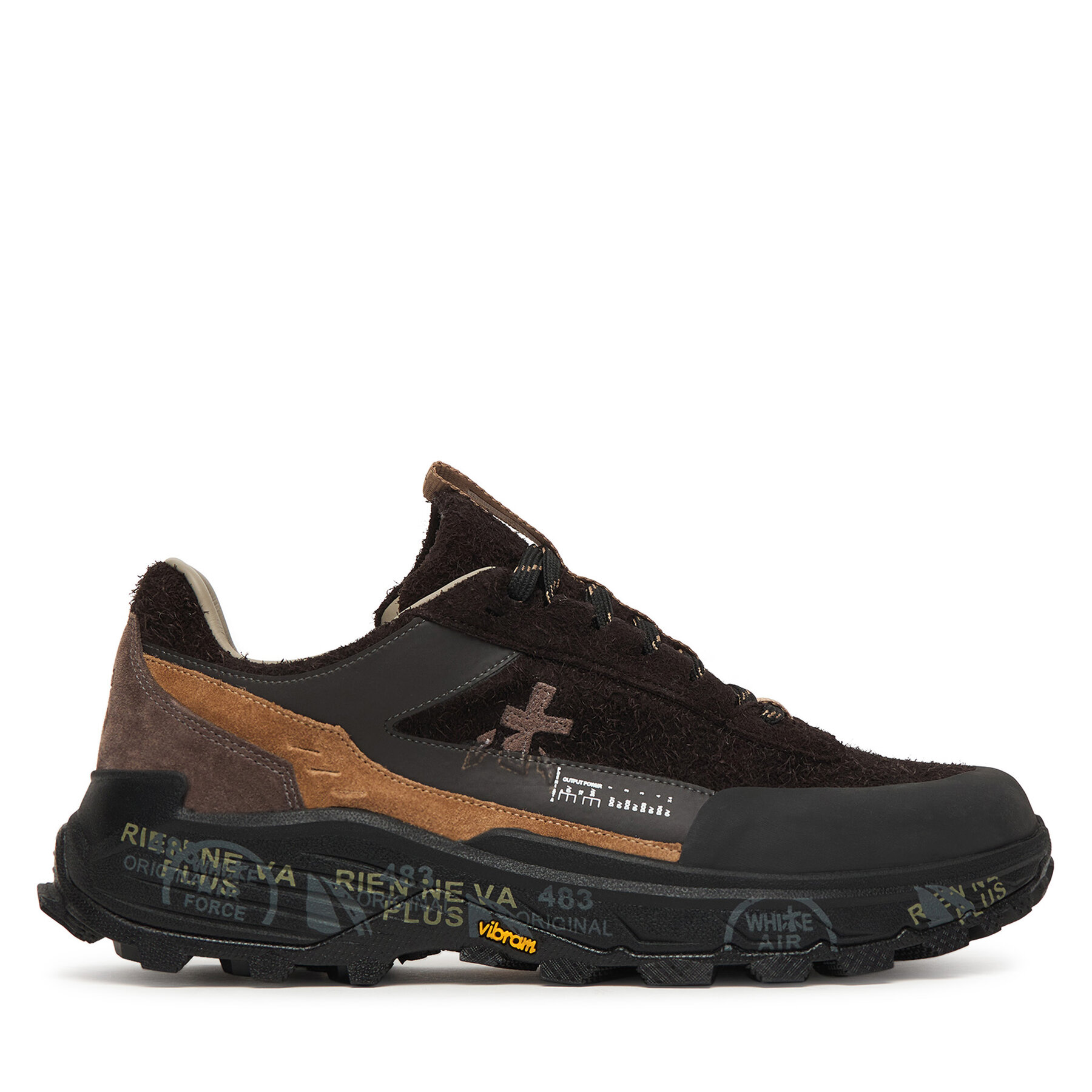 Sneakersy Premiata Devin Var 500 Tmavě hnědá