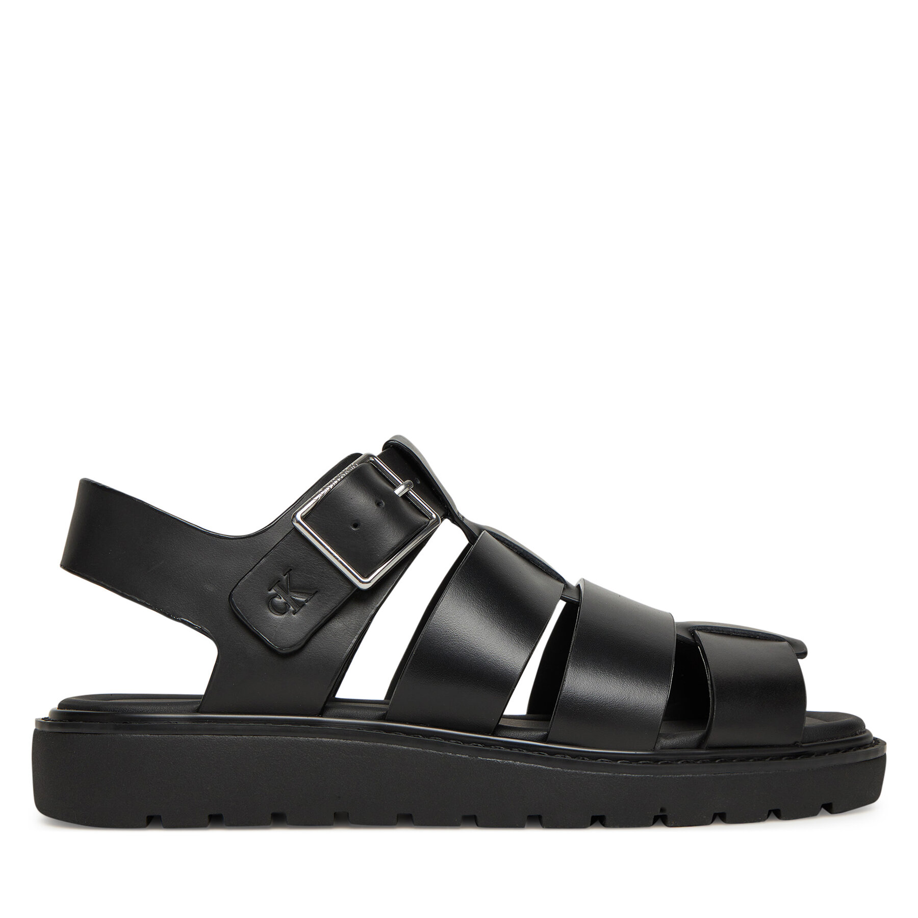 Sandali Calvin Klein Jeans Sq Molded Sdl Fisherman Mg Wn YW0YW01700 Nero