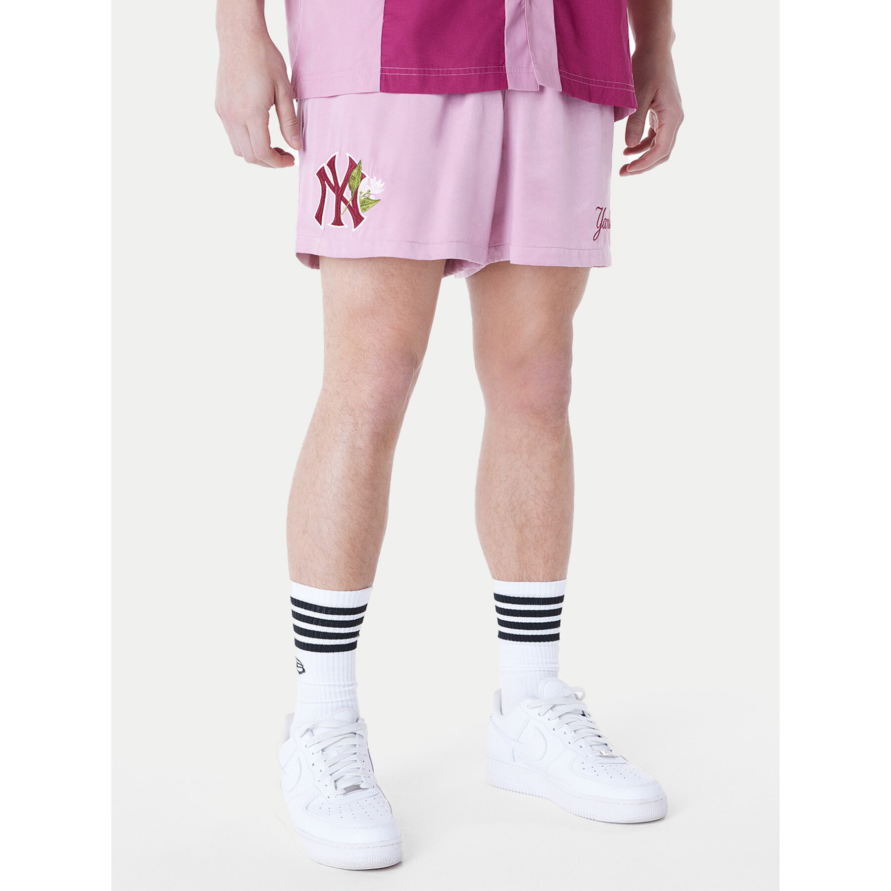 New Era Sportshorts New York Yankees MLB Woven 60596377 Rosa Regular Fit
