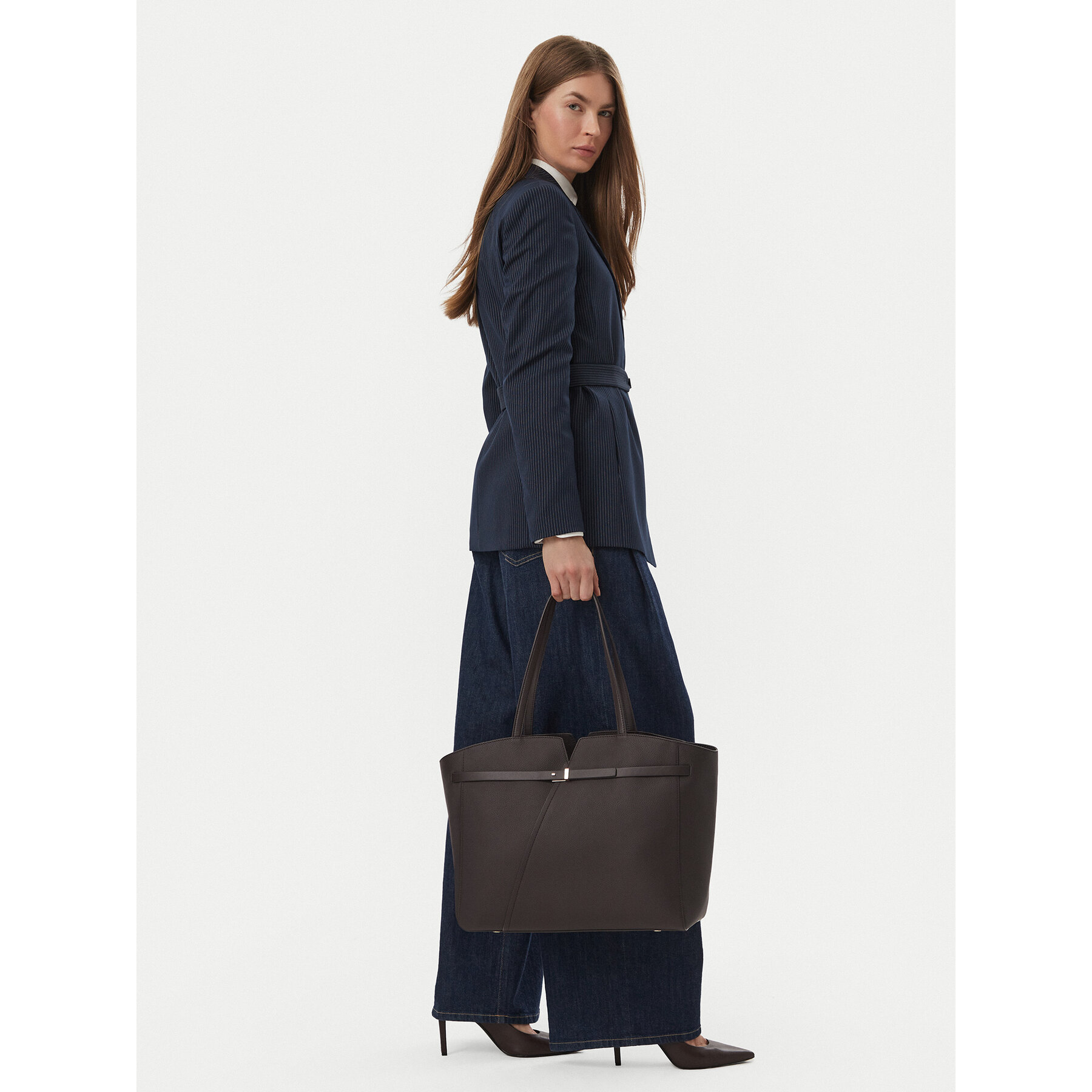 Torbica BOSS Revers 50563229 Tamno smeđa