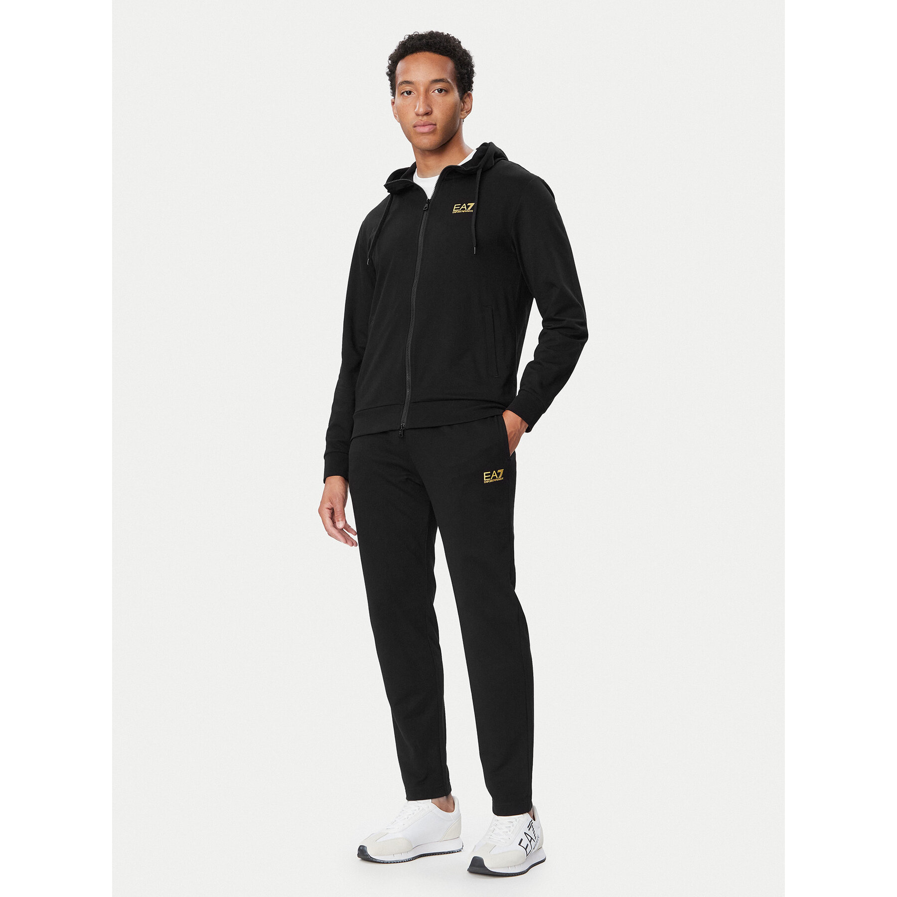 EA7 Emporio Armani Jogginganzug 8NPV62 PJVRZ 0208 Schwarz Regular Fit
