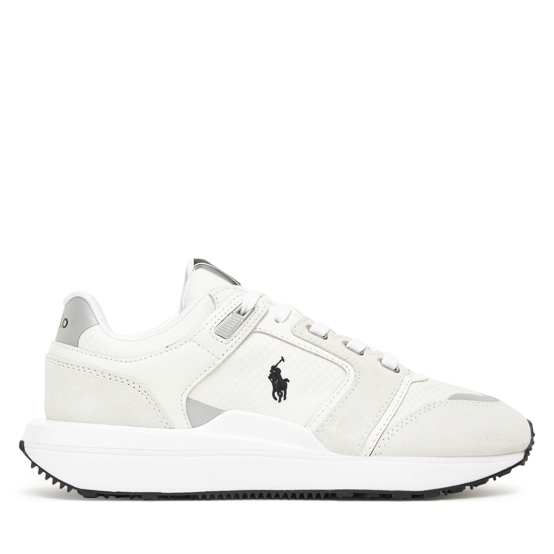 Sneakers Polo Ralph Lauren Train 89 V2 Suede-Paneled Sneaker 809973974001 Alb