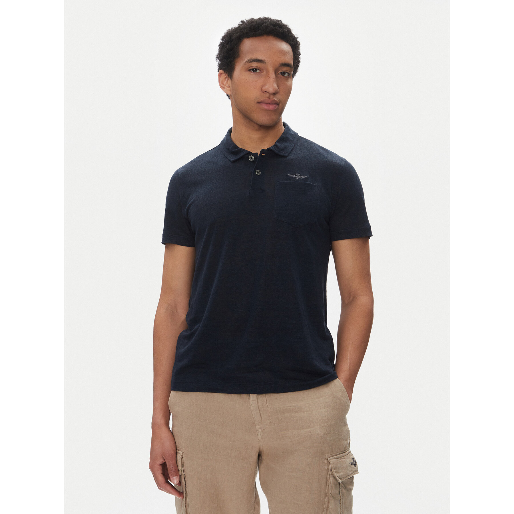 Aeronautica Militare Polo 251PO1855J679 Blu scuro Regular Fit