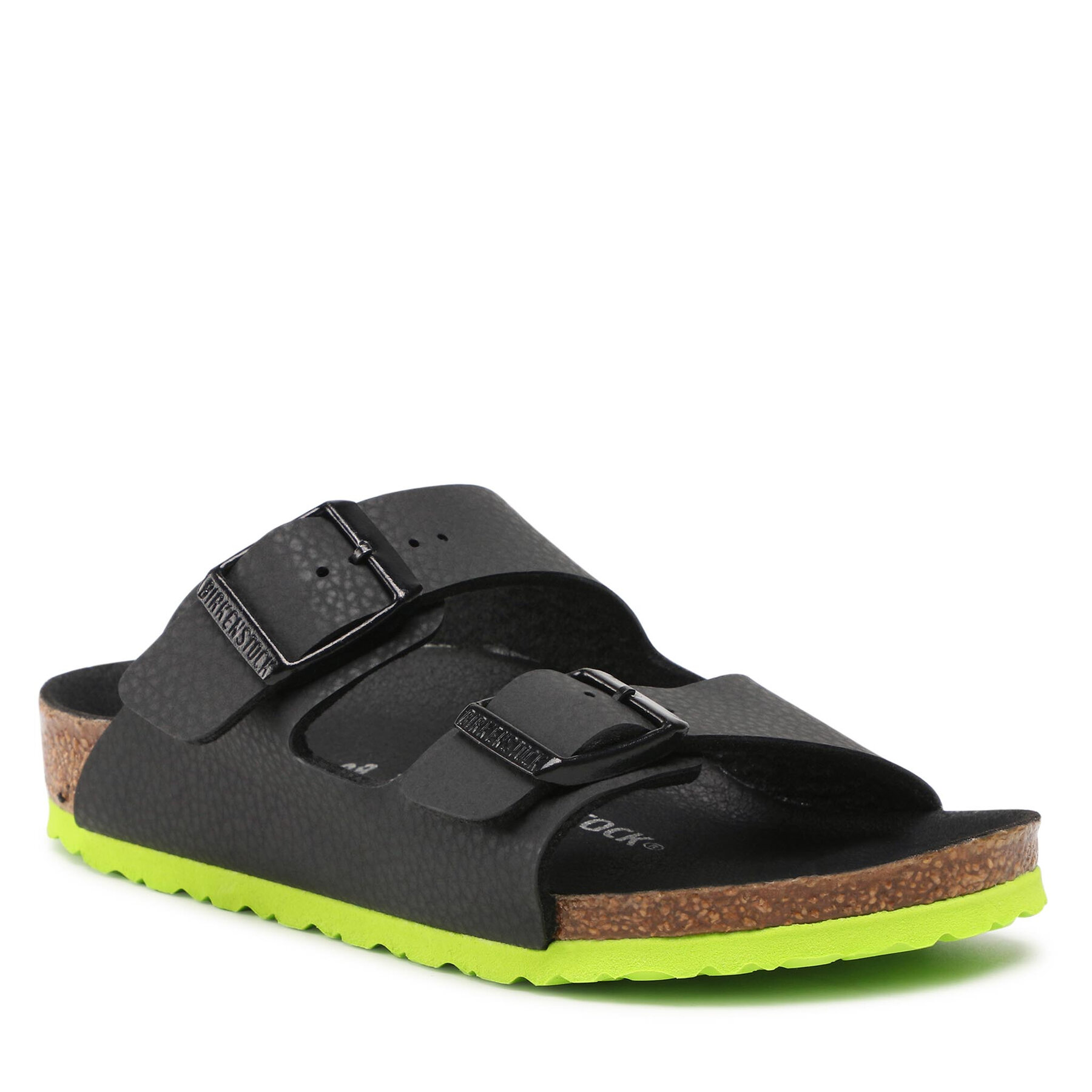 Papucs Birkenstock Arizona Kids 1022369 Desert Soil Black Lime