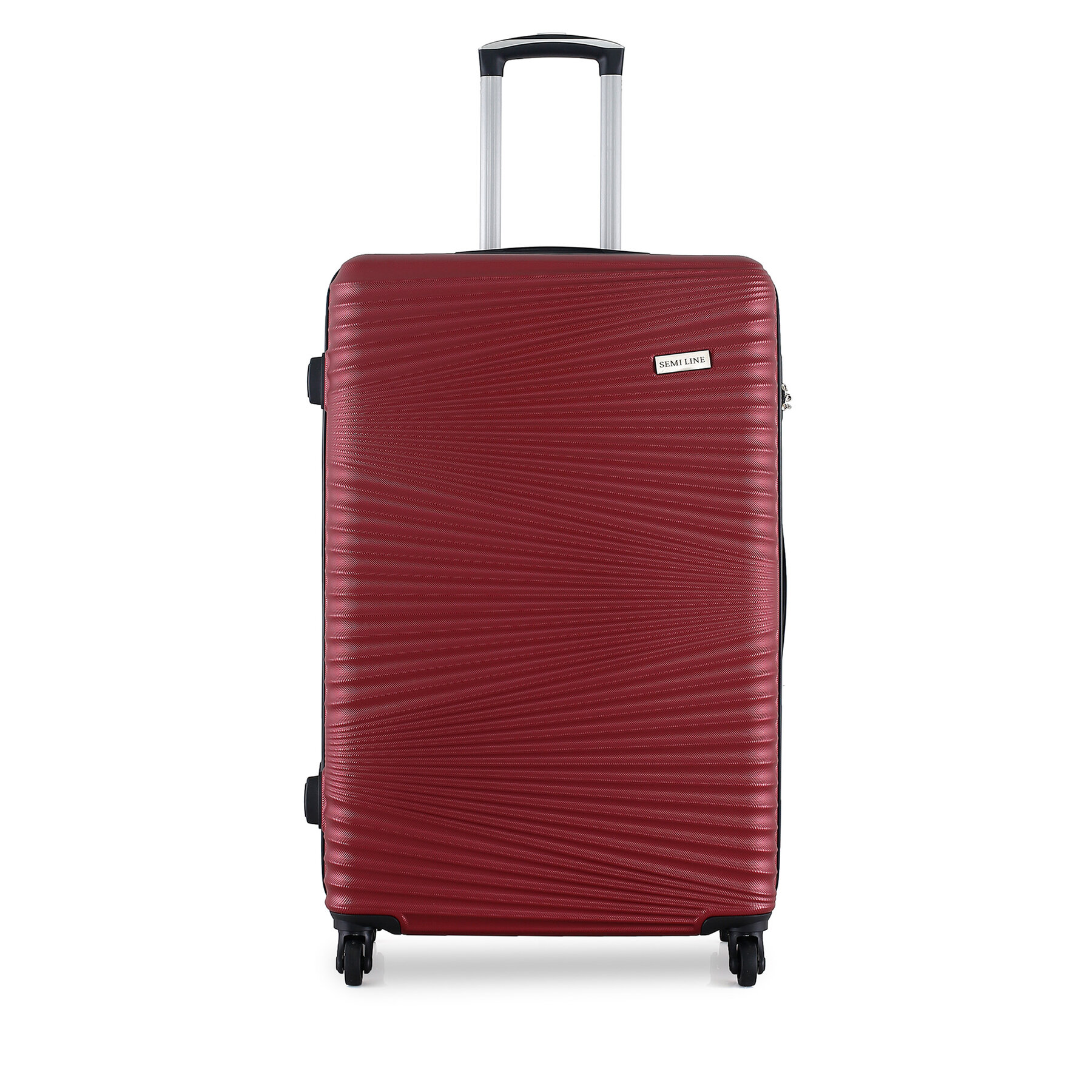 Maleta grande Semi Line T5745-3 Guinda/burdeos