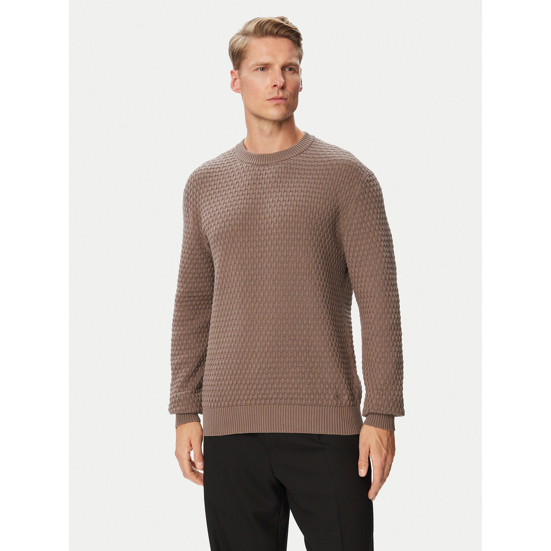 HUGO Pullover Sylas 50570271 Braun Regular Fit
