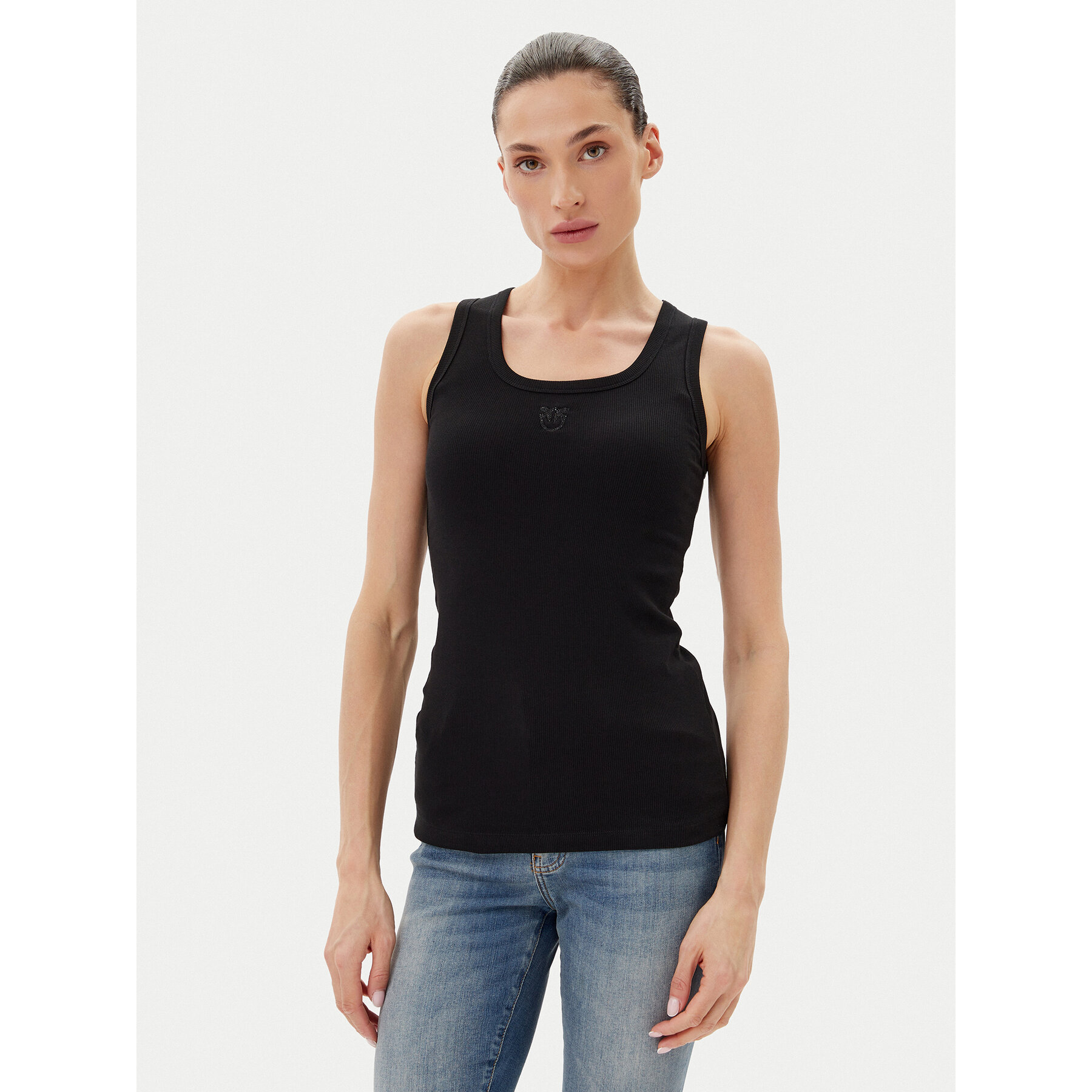 PINKO Felső 100807 A2OF Fekete Regular Fit