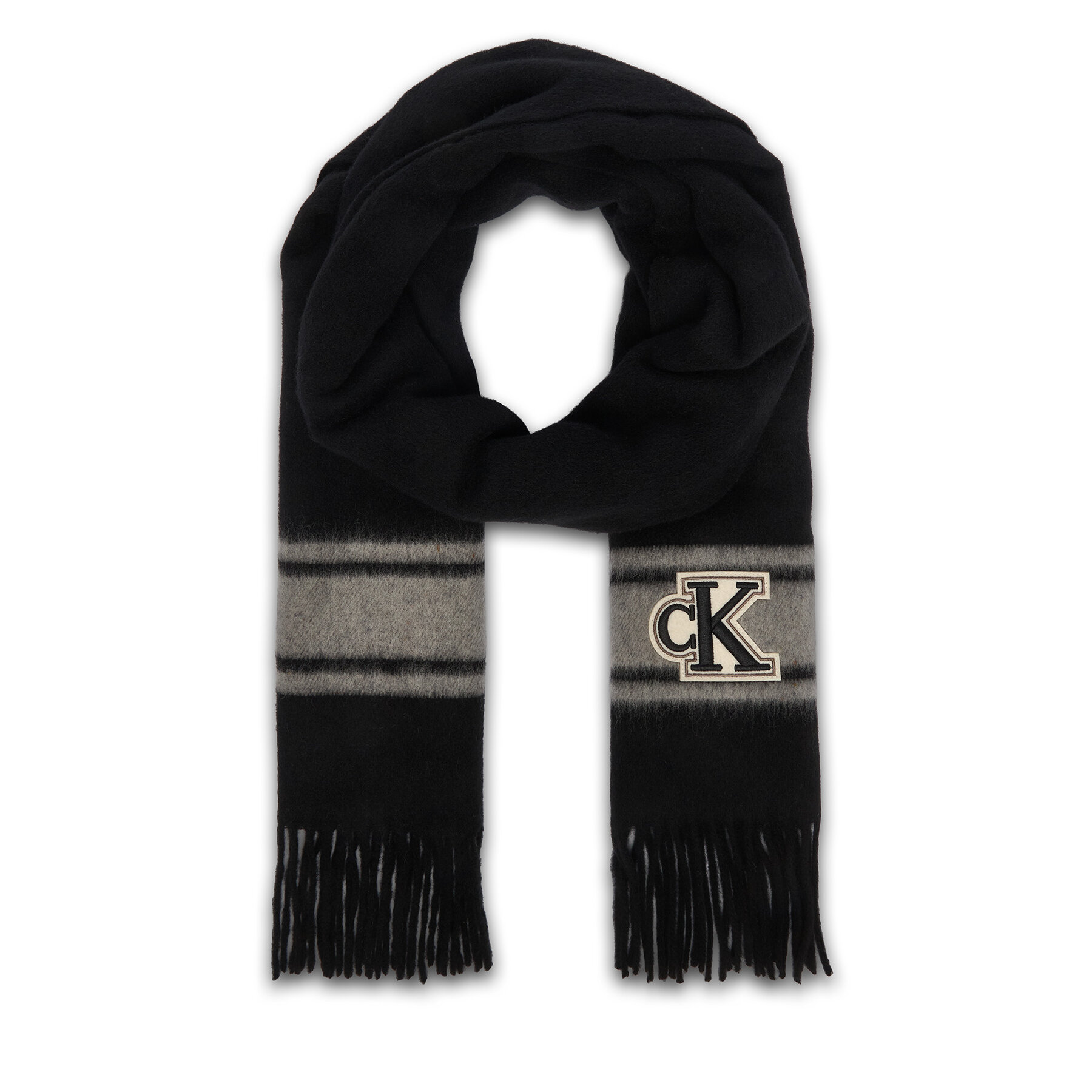 Šal Calvin Klein LV04F8101G Črna