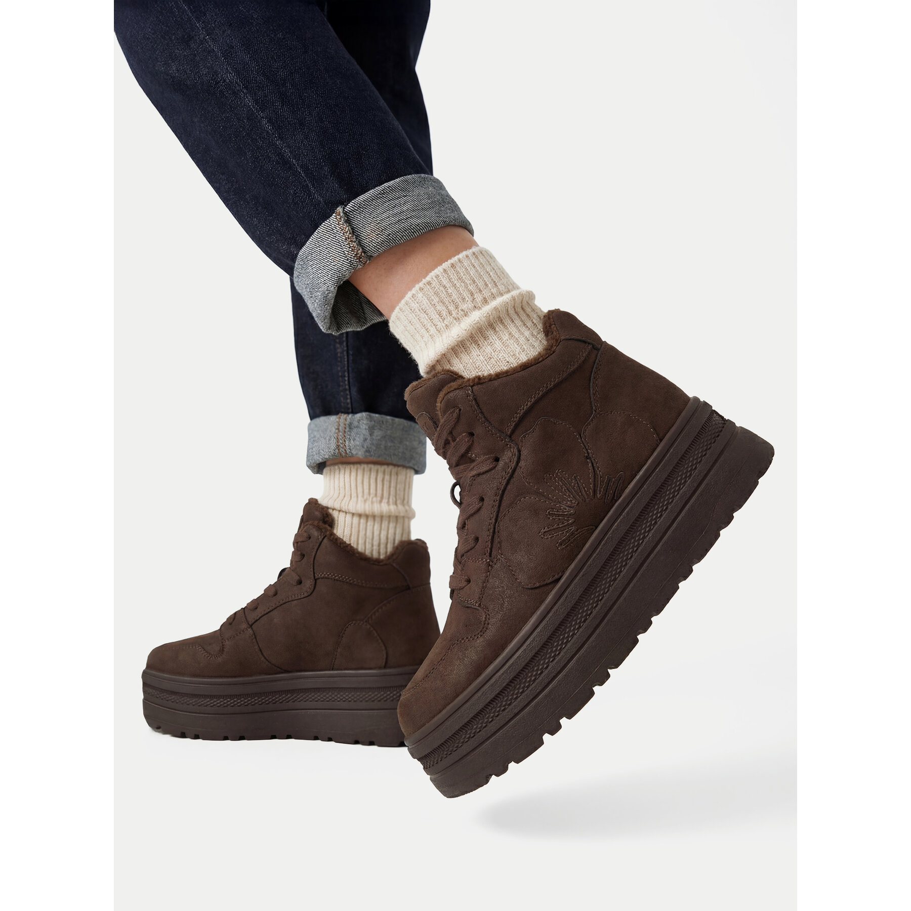 Sneakersy Roxy CEO-WSS21655-02 Hnědá