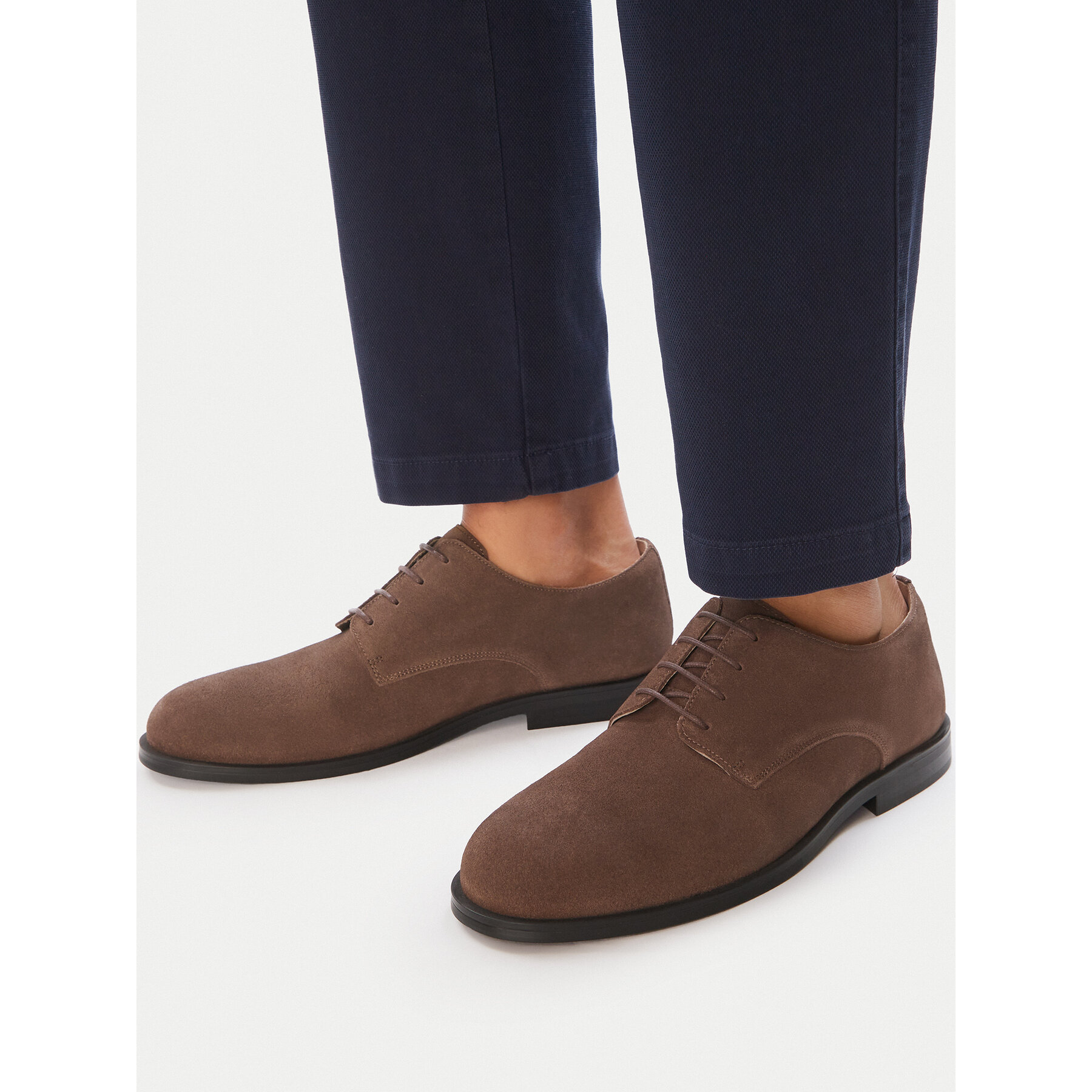 Cipele Calvin Klein Ess Rubber Derby Su HM0HM02269 Tamno smeđa
