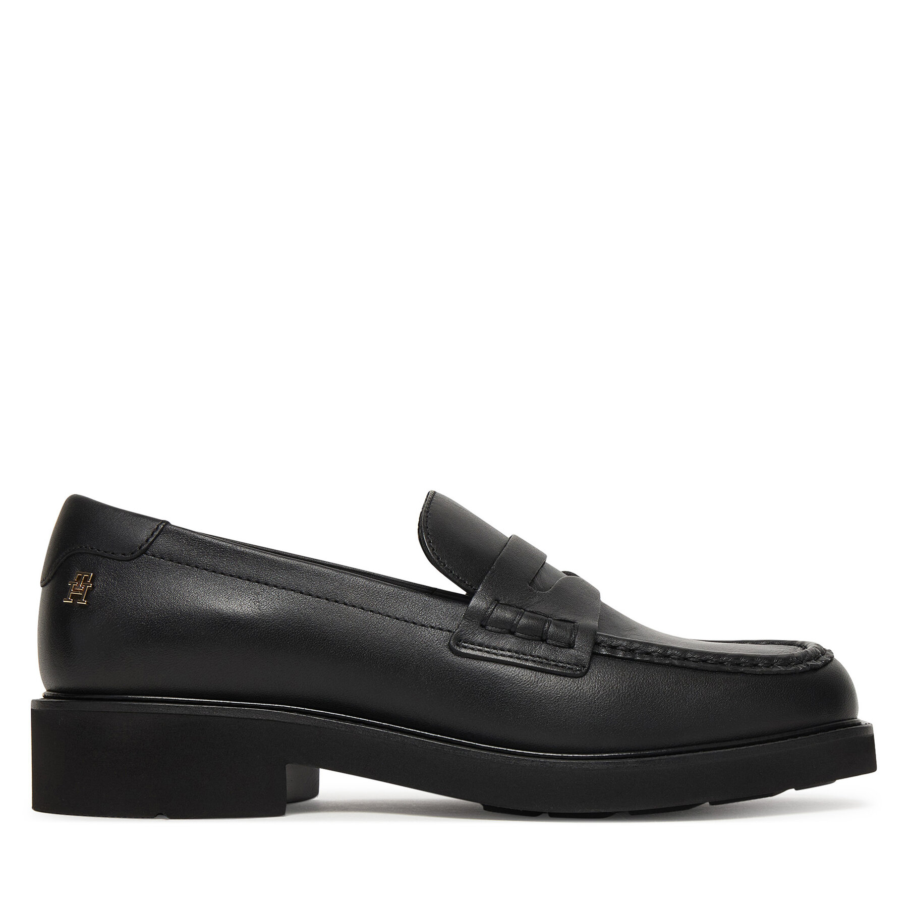 Loafers Tommy Hilfiger Elettra Penny Leather FW0FW09360 Čierna