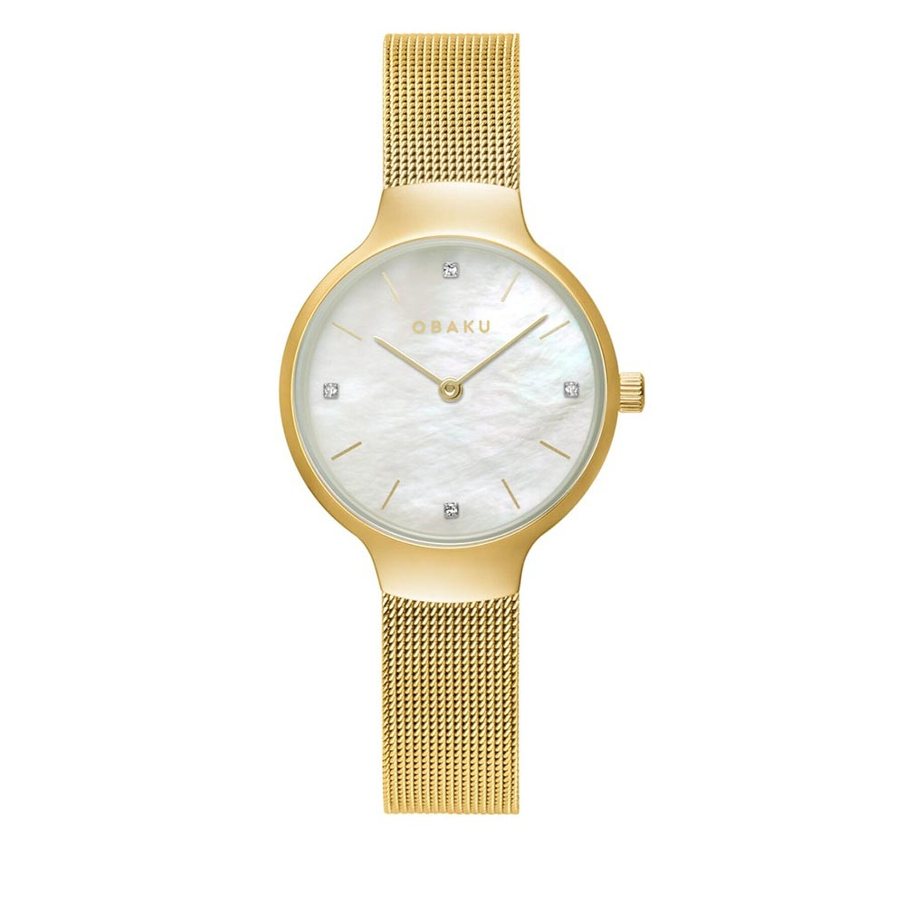 

Годинник Obaku V241LXGWMG Gold/Gold, Золотий