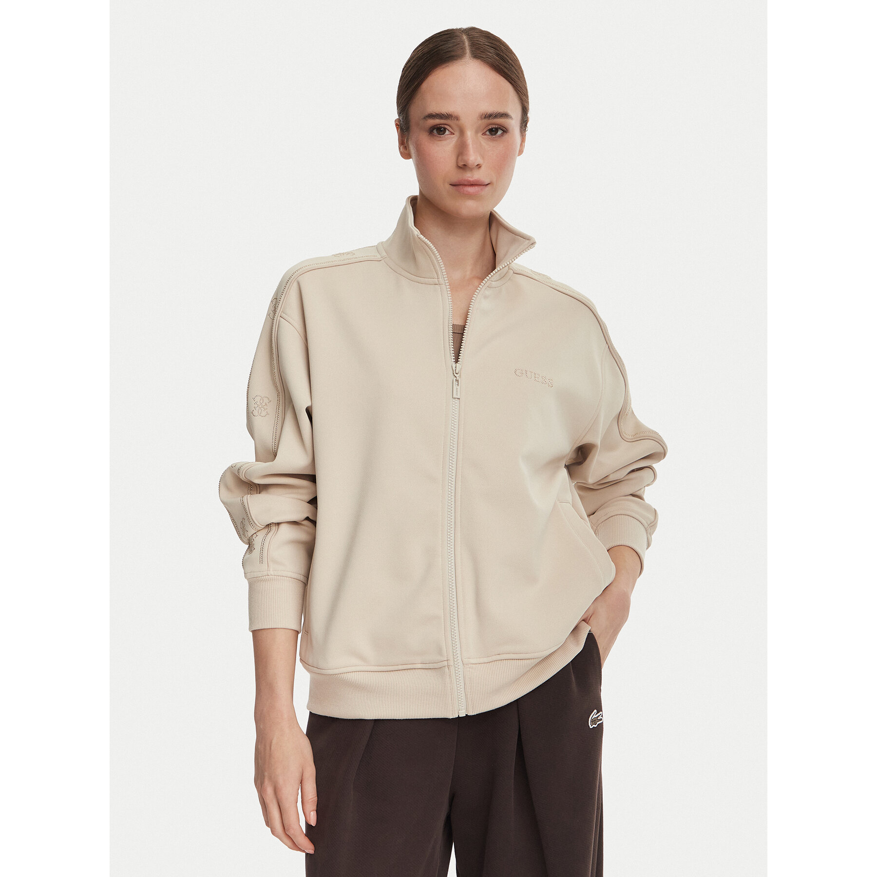Guess Sweatshirt V5BQ15 KCX22 Beige Regular Fit