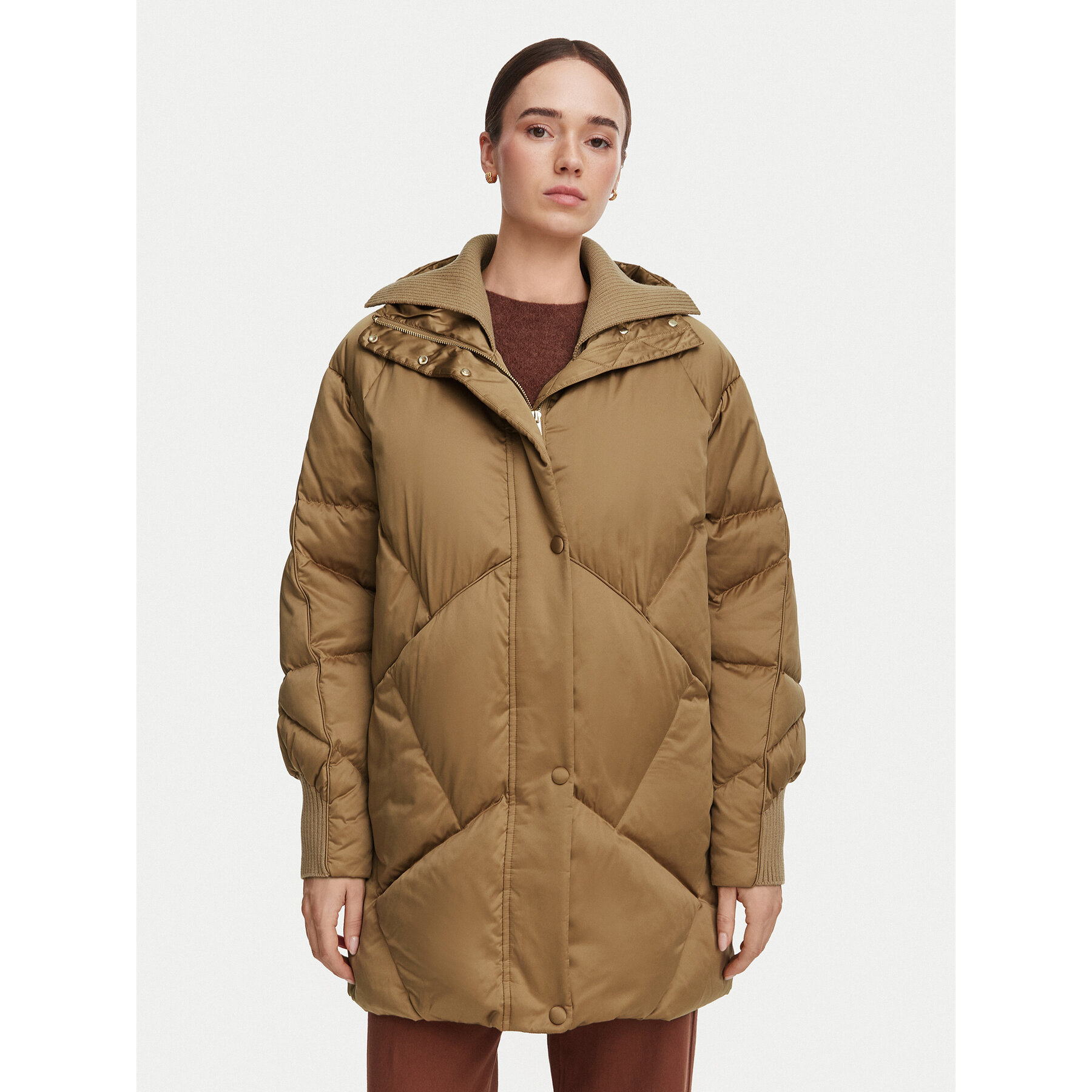 Marella Daunenjacke Angus 2623486094 Hellbraun Regular Fit