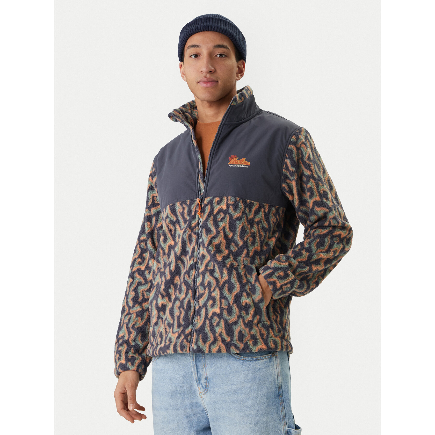 Billabong Fleecejacke Boundary Re-Issue EBYPF03001 Dunkelblau Regular Fit