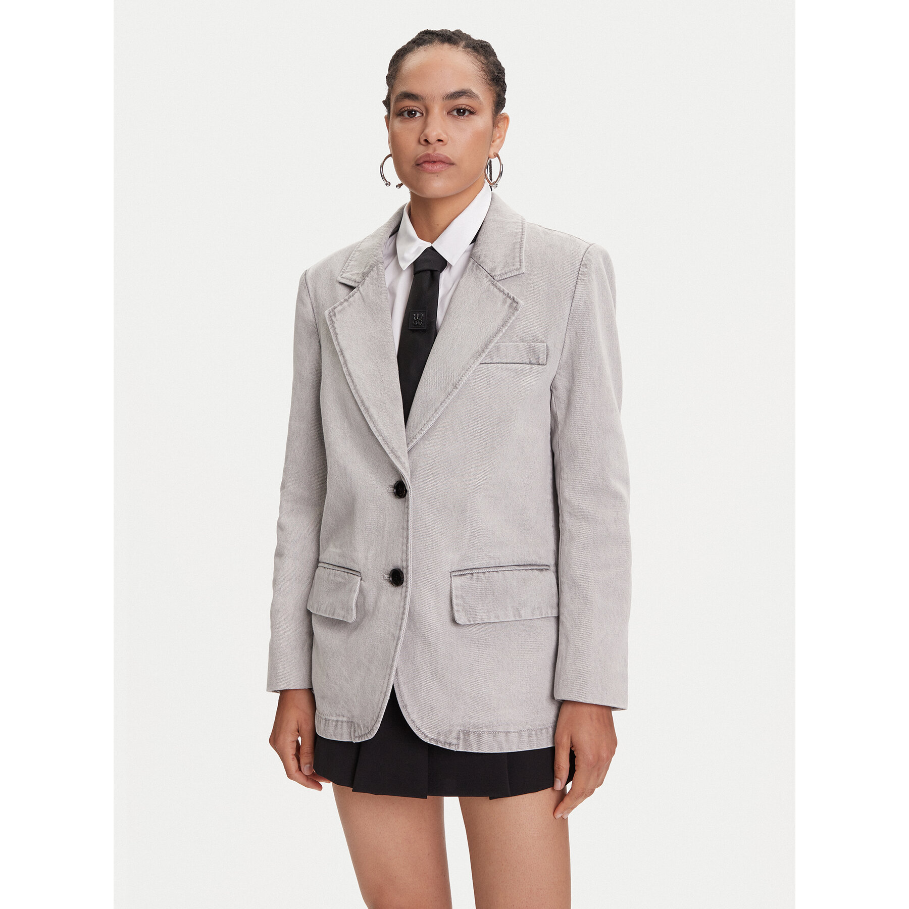 Miss Sixty Sakko 6S1WJ58700 Grau Loose Fit