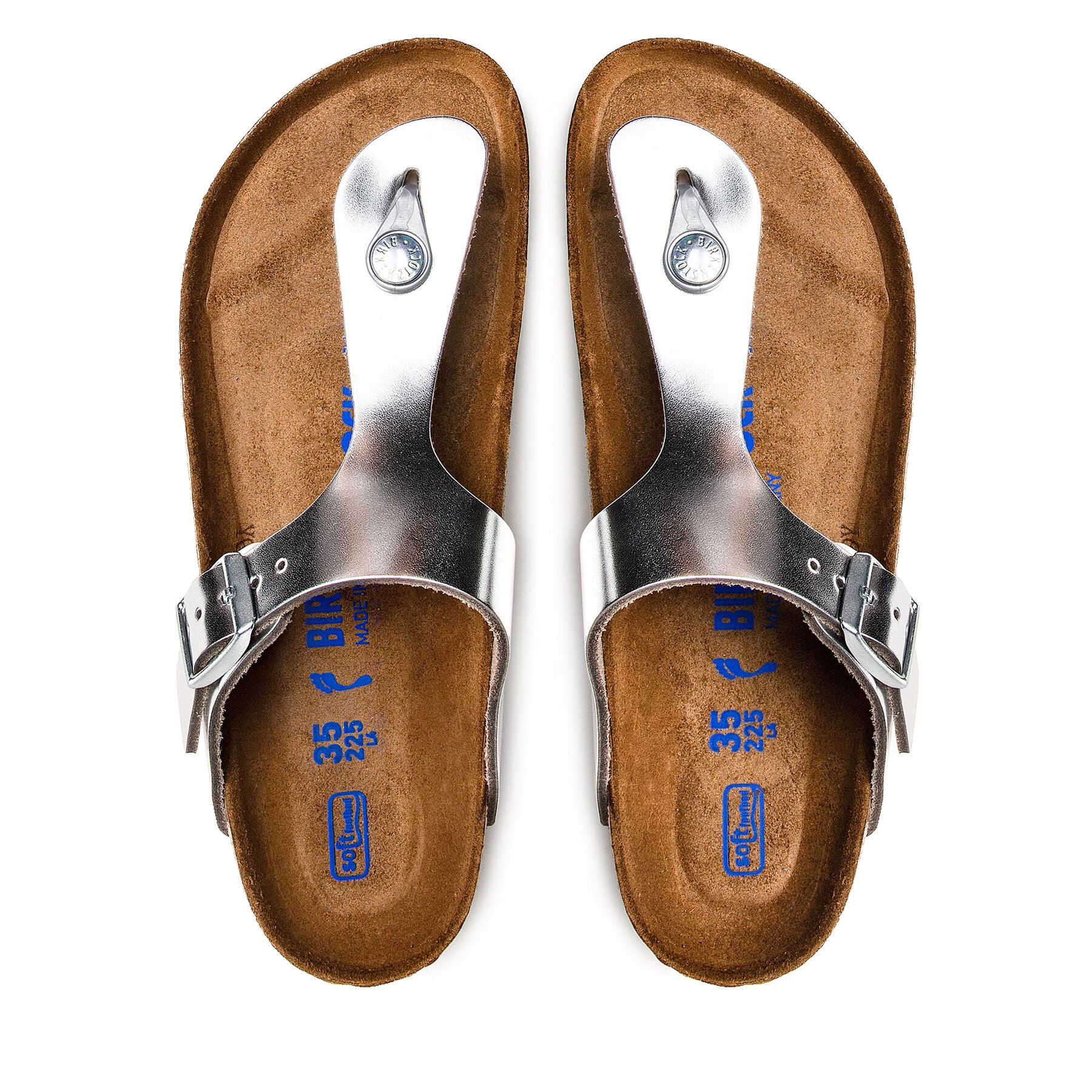 Čības uz pirksta Birkenstock Gizeh Bs 1003675 Sudraba