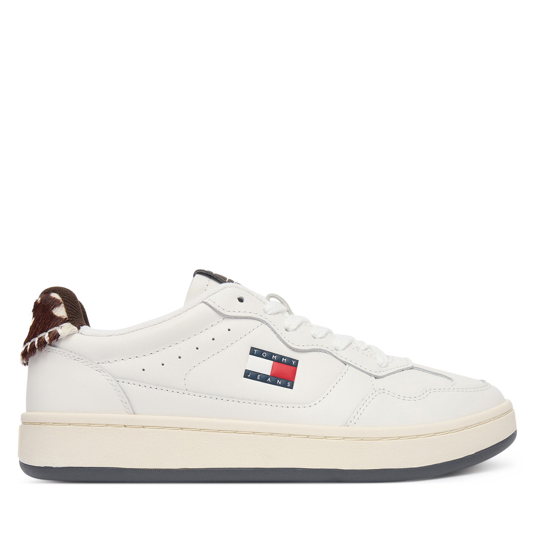 Sneakersy Tommy Jeans Archive '98 Calf Hair Tab EN0EN03002 Écru