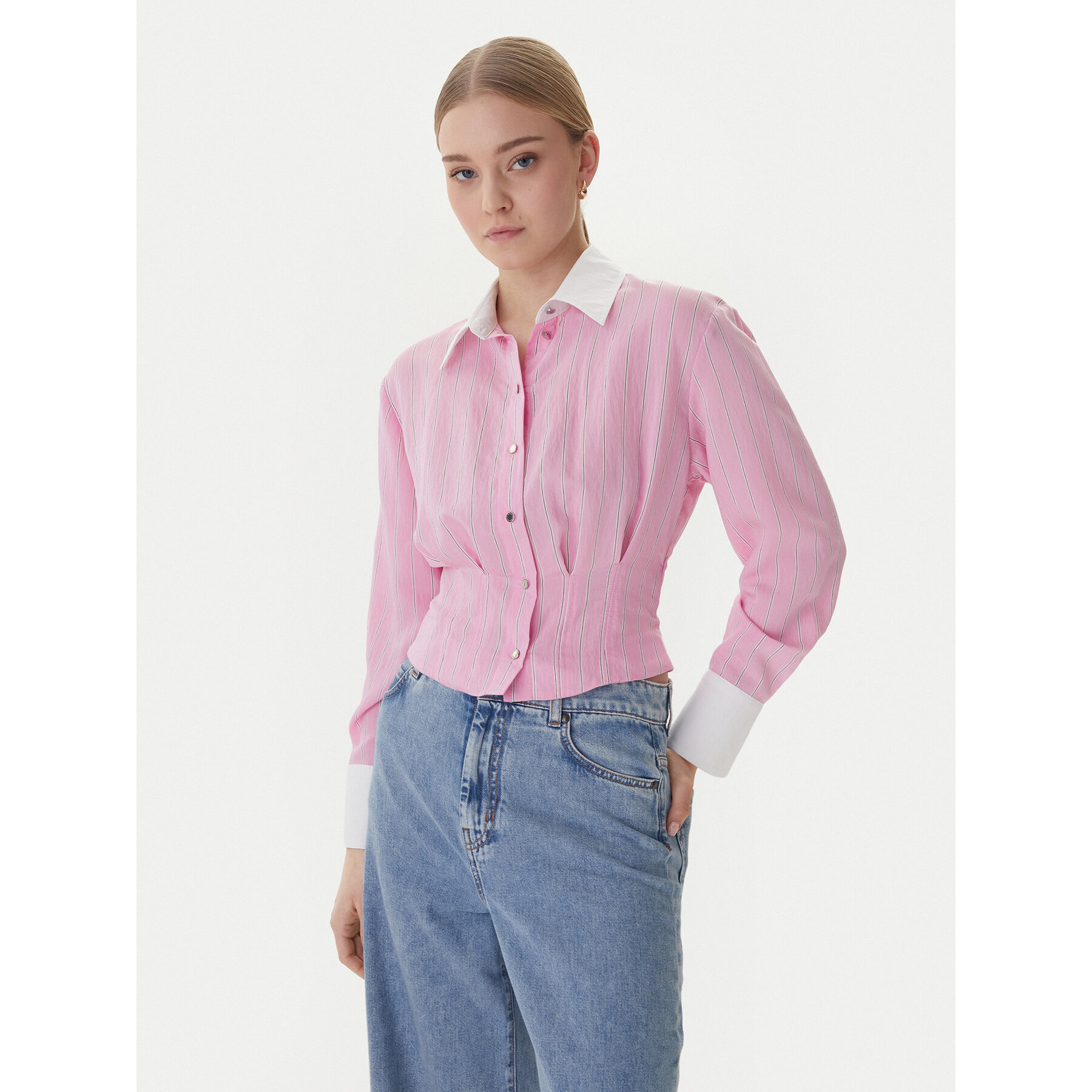 Morgan Hemd 261-CLICK.F Rosa Slim Fit