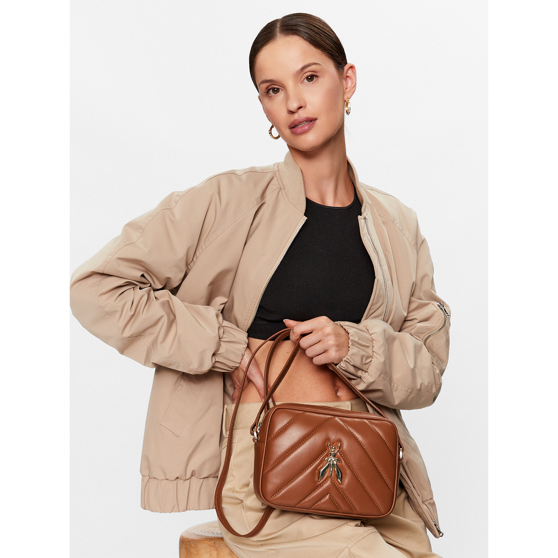 

Сумка Patrizia Pepe CB0023/L004-B757 New Cuoio, Коричневий
