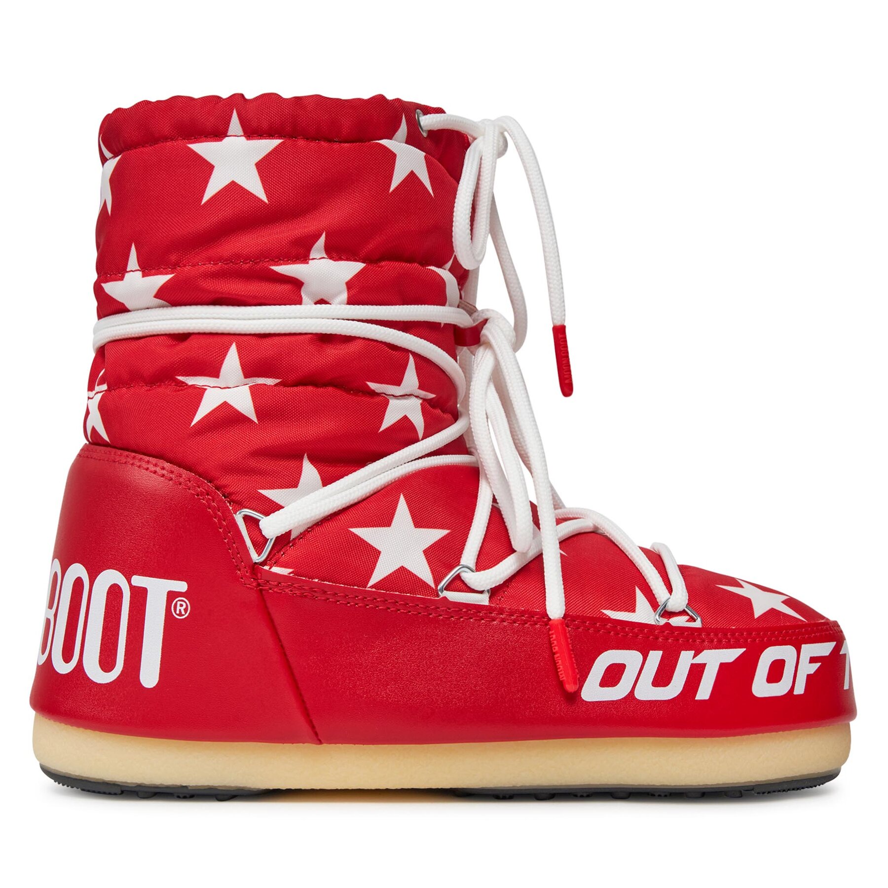 Botas de nieve Moon Boot Light Low Stars 14601700002 Rojo