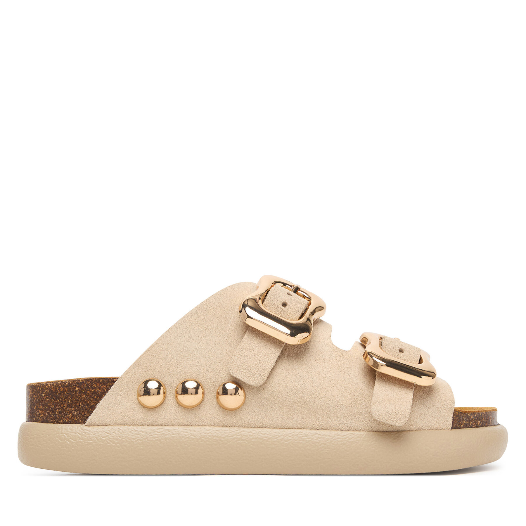 Παντόφλες Scholl Flora 2 Straps Chunky F00812 Ανοιχτό μπεζ