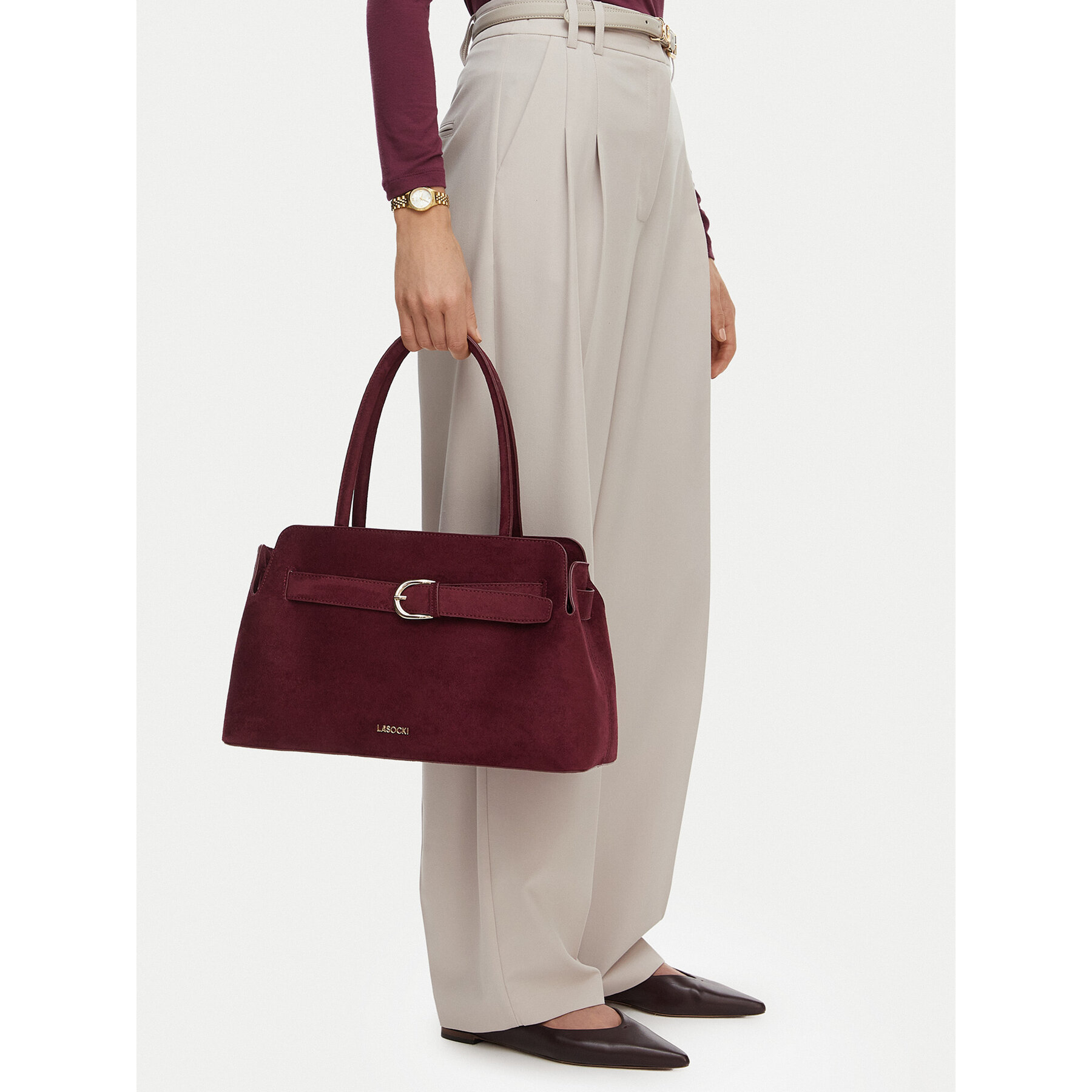 Ročna torba Lasocki CEO-LSK-M-001-10 Bordo rdeča