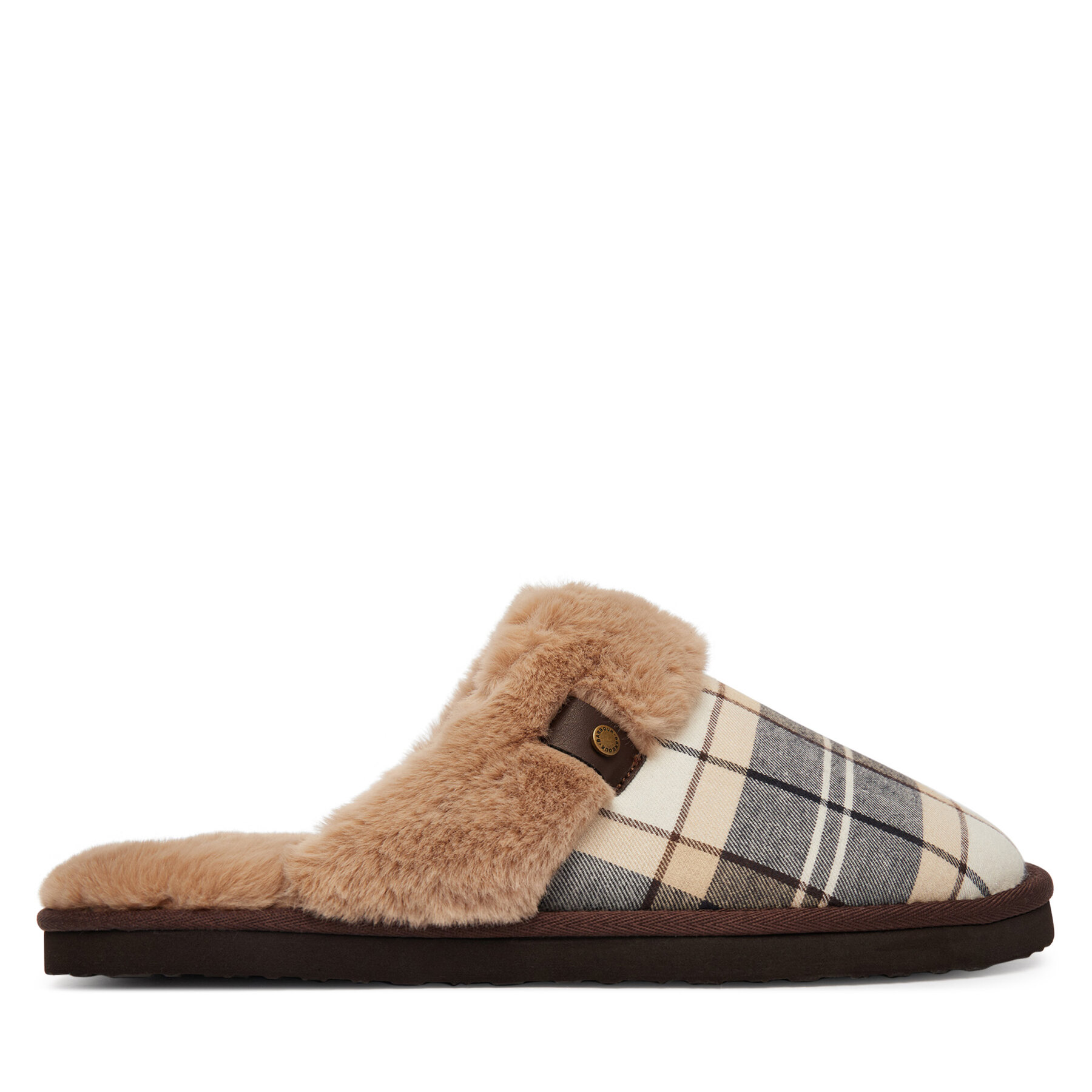 Papuče Barbour ClaudiaTartanSlipper LSL0036TN26 Smeđa
