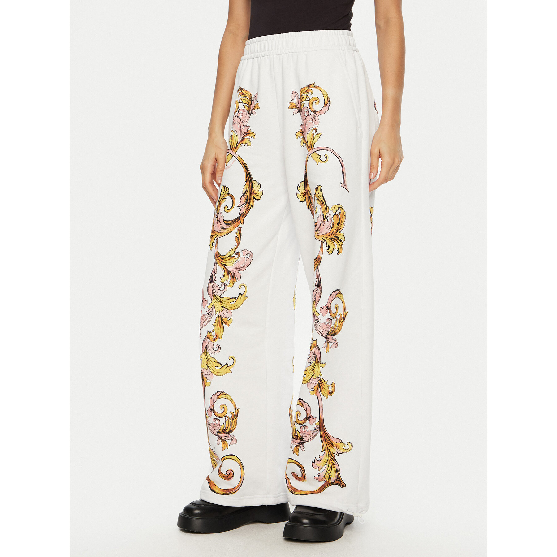 Versace Jeans Couture Jogginghose 78HAA3P0 Weiß Relaxed Fit