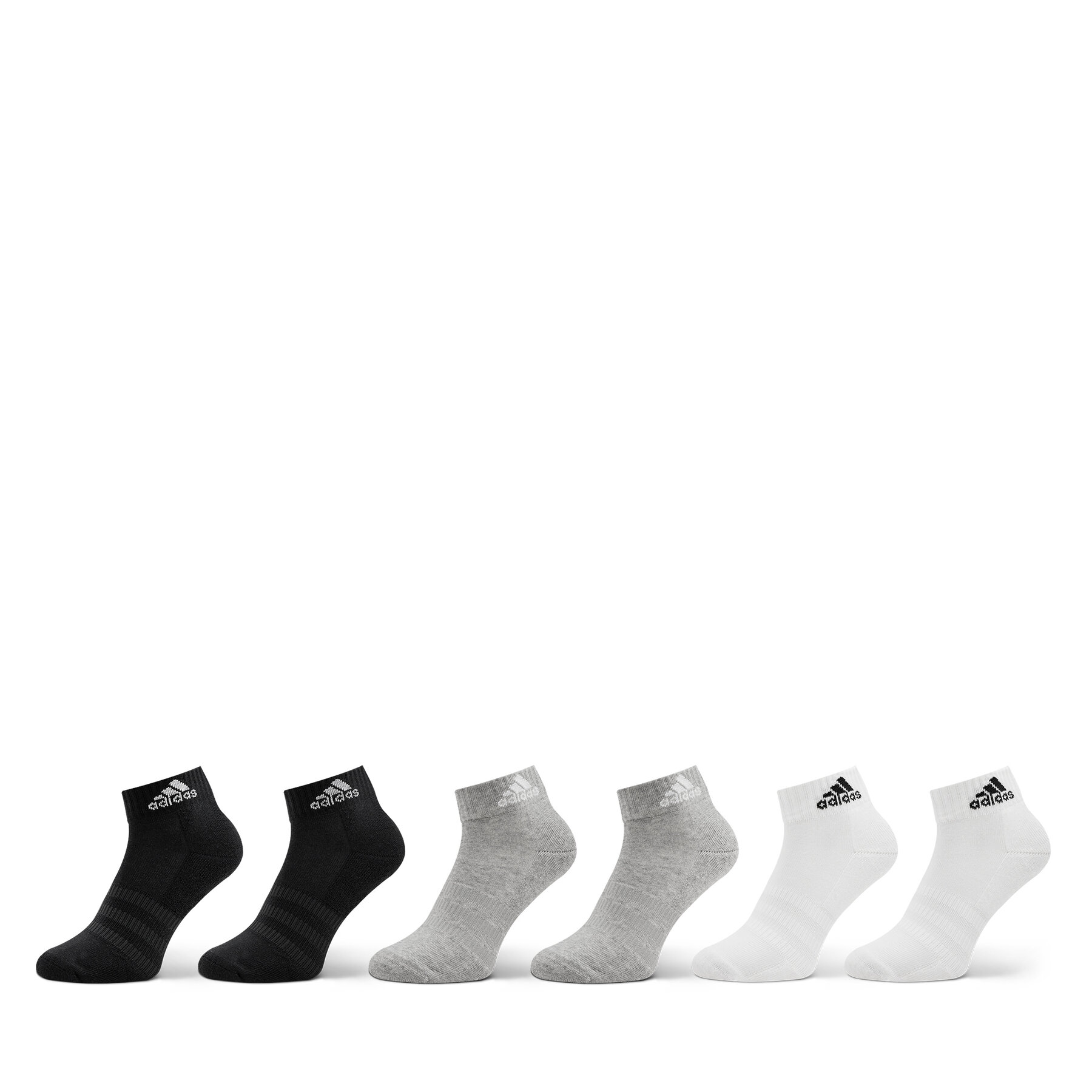 Chaussettes basses unisex adidas Cushioned Sportswear Ankle Socks 6 Pairs IC1292 Gris